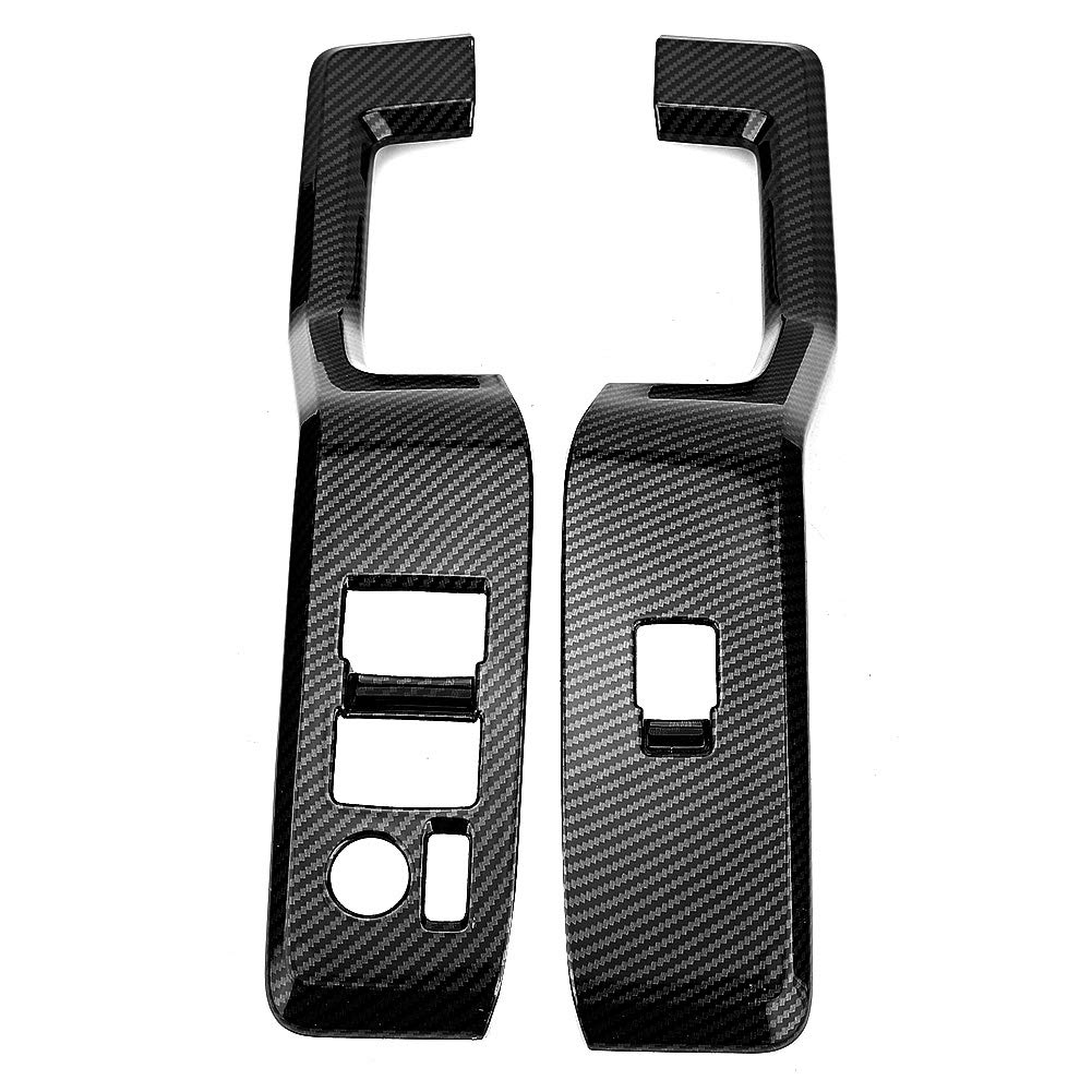 Aramox Car Window Lifter Panel Cover Trim Frame - Interior Decoration Accessories Compatible with Toyota Hiace 2019 - Enhance Style & Protect Door Panel from Scratches