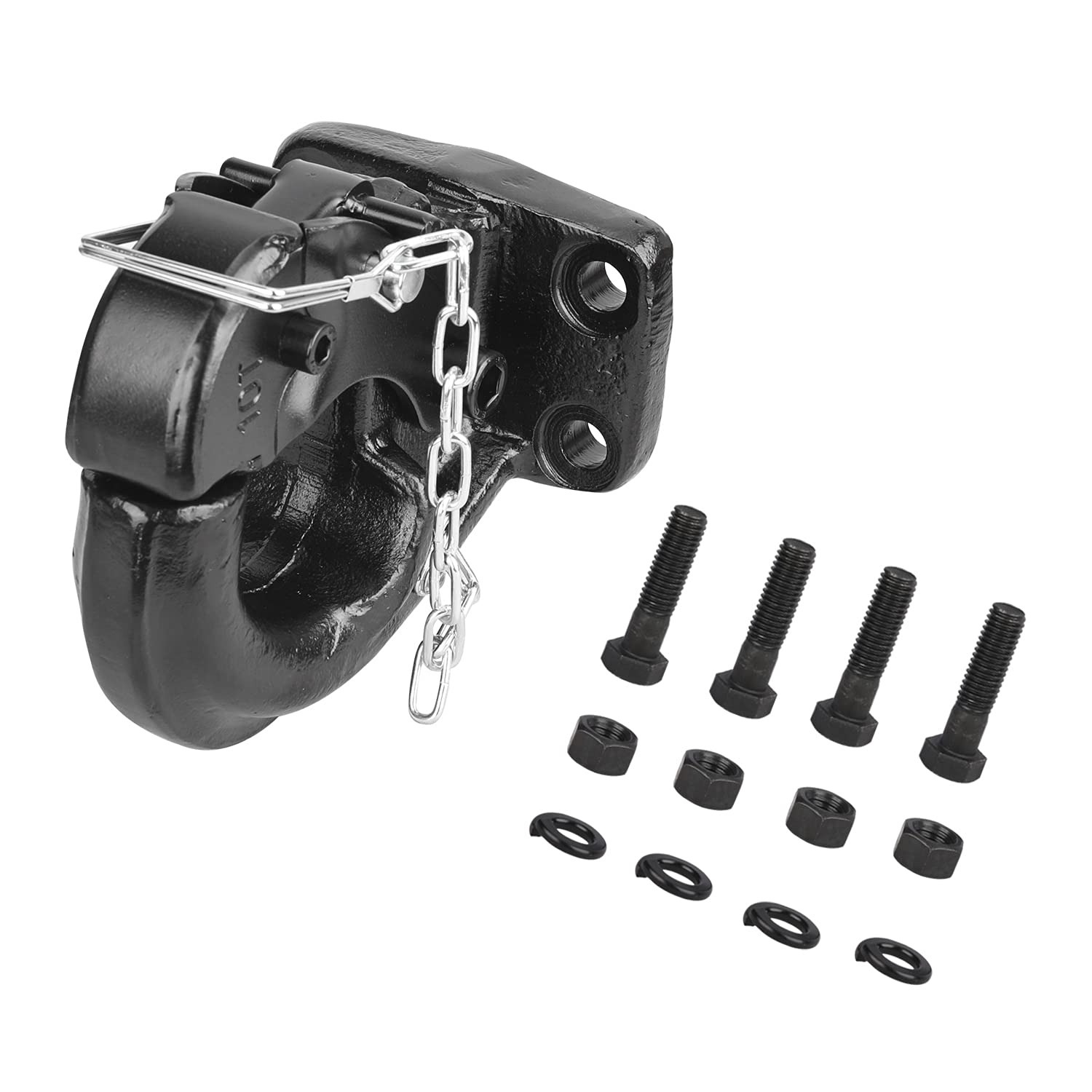 10-Ton Pintle Hook Trailer Hitch for 2-1/2