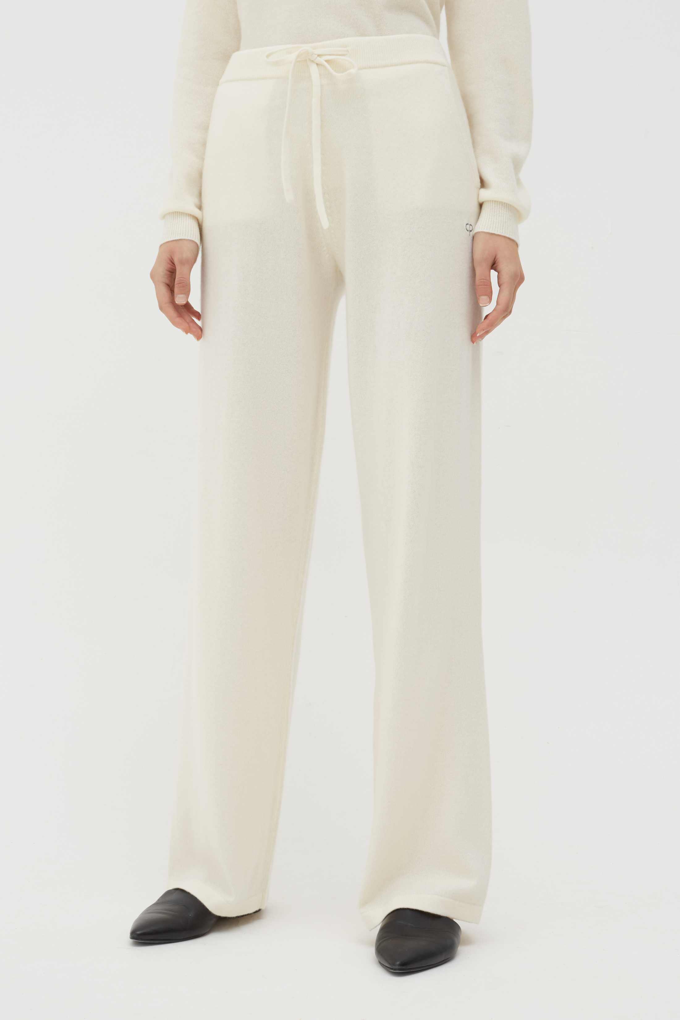 Luxury Pure Cashmere Wide Leg Pants for Women - Soft & Comfortable Winter Lounge Pants - Perfect for Home, Office & Travel