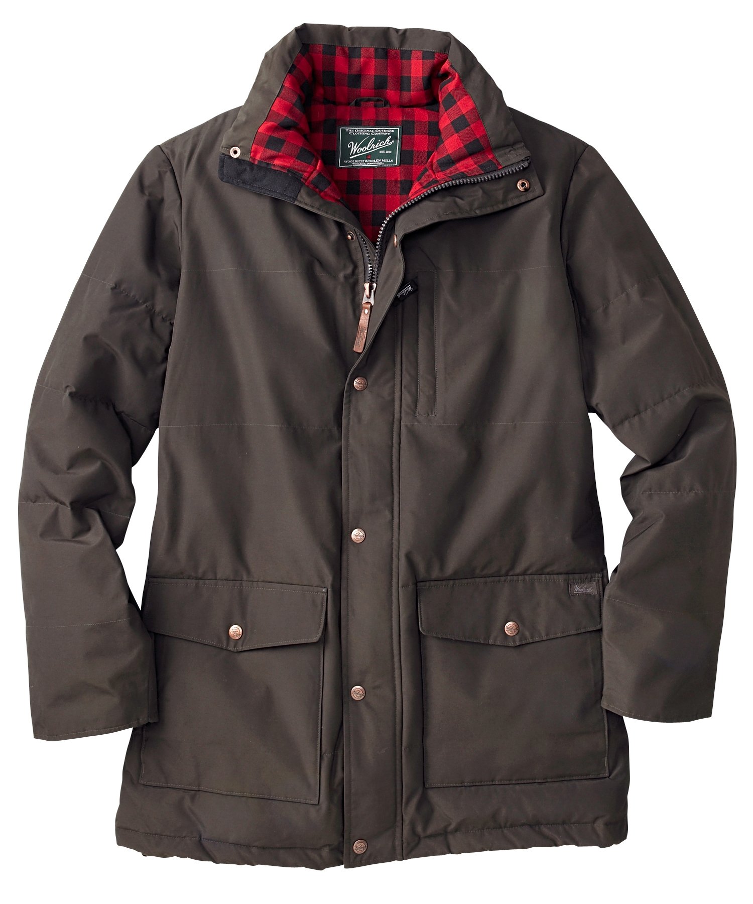 Woolrich Men's Langhorn Jacket - Waterproof Winter Coat for Outdoor Activities, Hiking & Camping