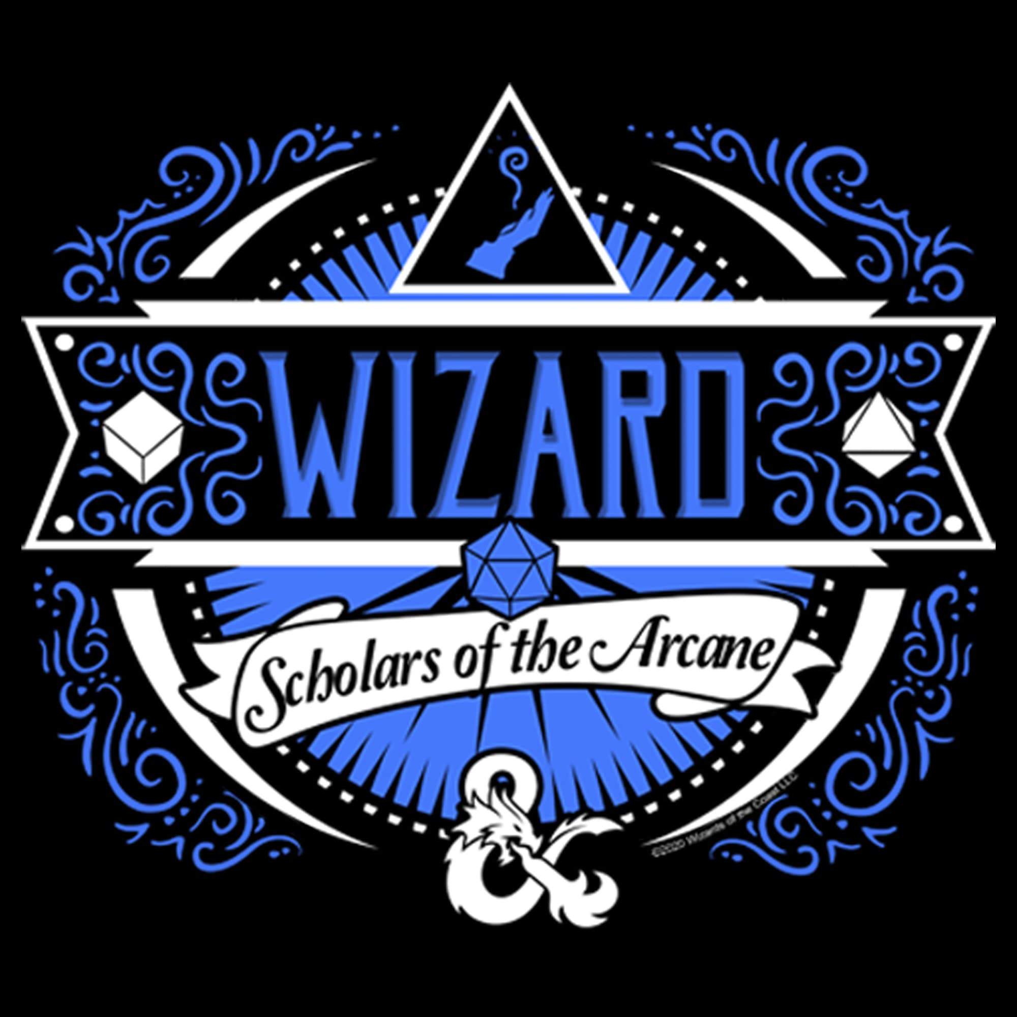 Dungeons & Dragons Wizard Scholars of The Arcane T-Shirt for Men | Fantasy RPG Gaming Tee | Perfect for D&D Game Nights & Cosplay