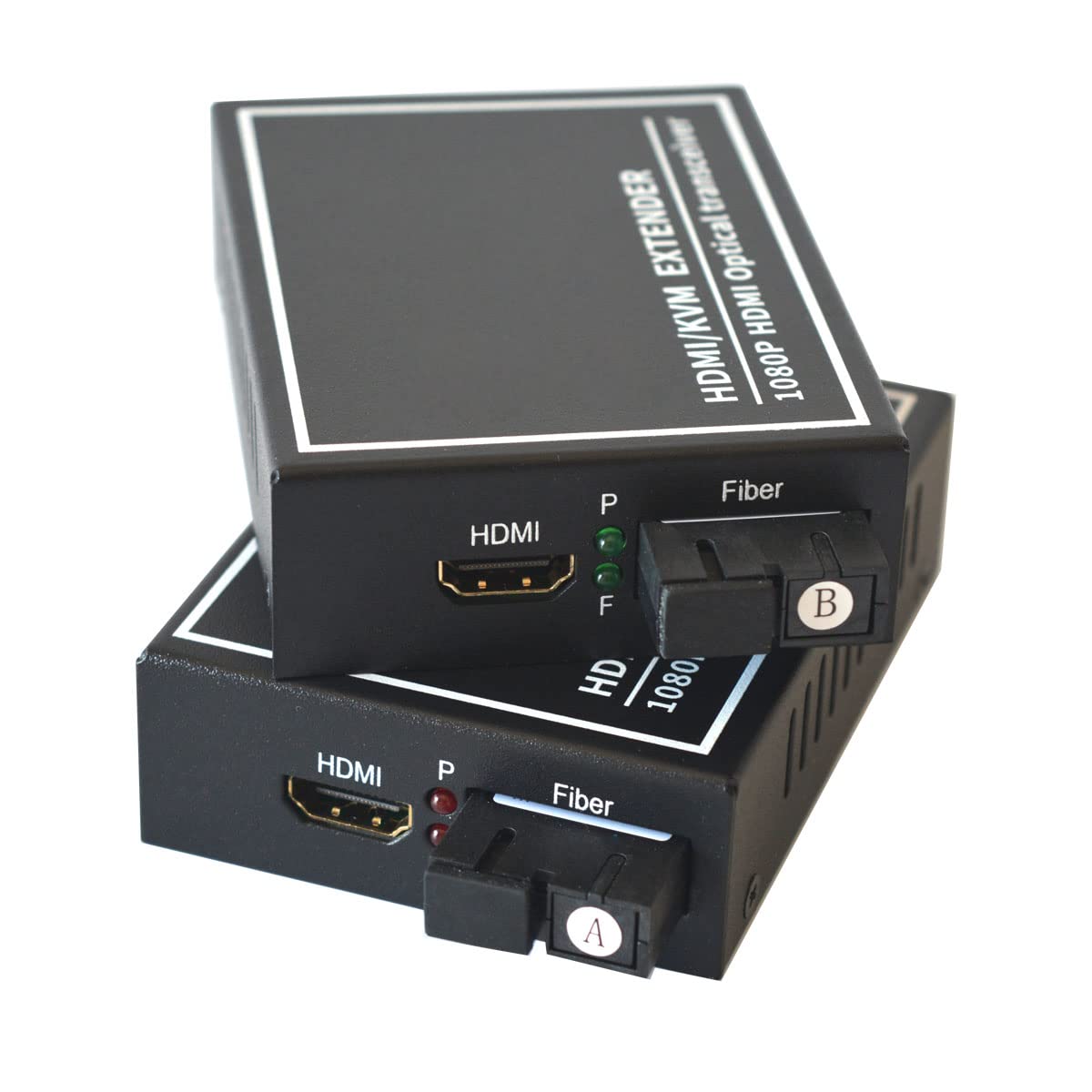HDMI Over Fiber Optic Extender Adapter - SC Singlemode (20Km) & Multimode (500M) Media Converter Pair - Perfect for Long-Distance AV Transmission in Home Theaters, Conference Rooms & Digital Signage
