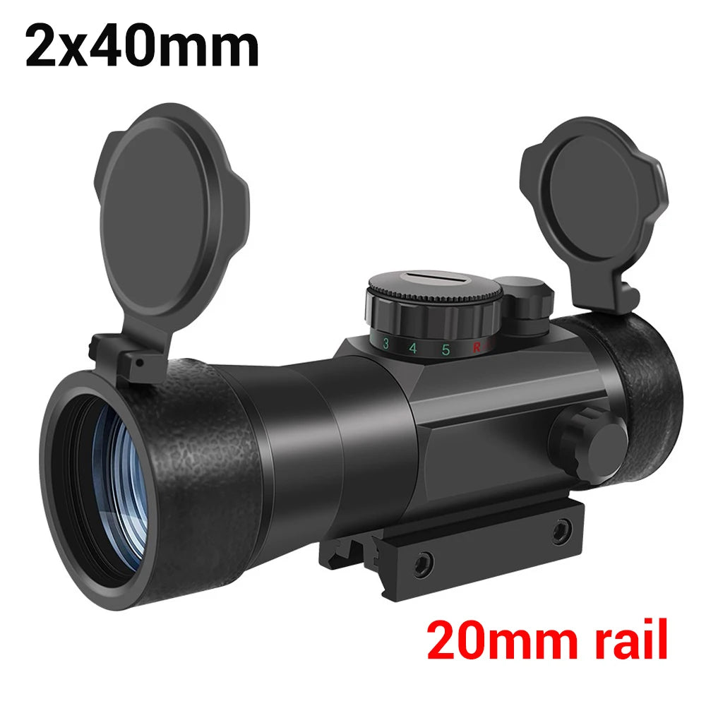 1x30mm Tactical Red Dot Sight Scope with 11/20mm Picatinny Rail Mount - Perfect for Hunting, Shooting & Airsoft | Durable Optical Sight for Outdoor Adventures & Tactical Gear