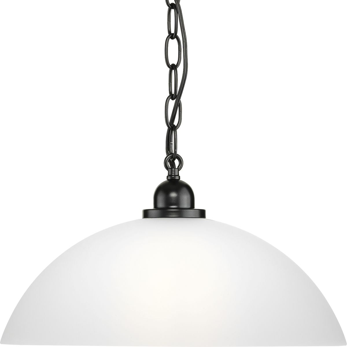 Vintage Dome Pendant Light Fixture - Single Bulb Hanging Chandelier for Dining Room, Kitchen Island & Bedroom Lighting