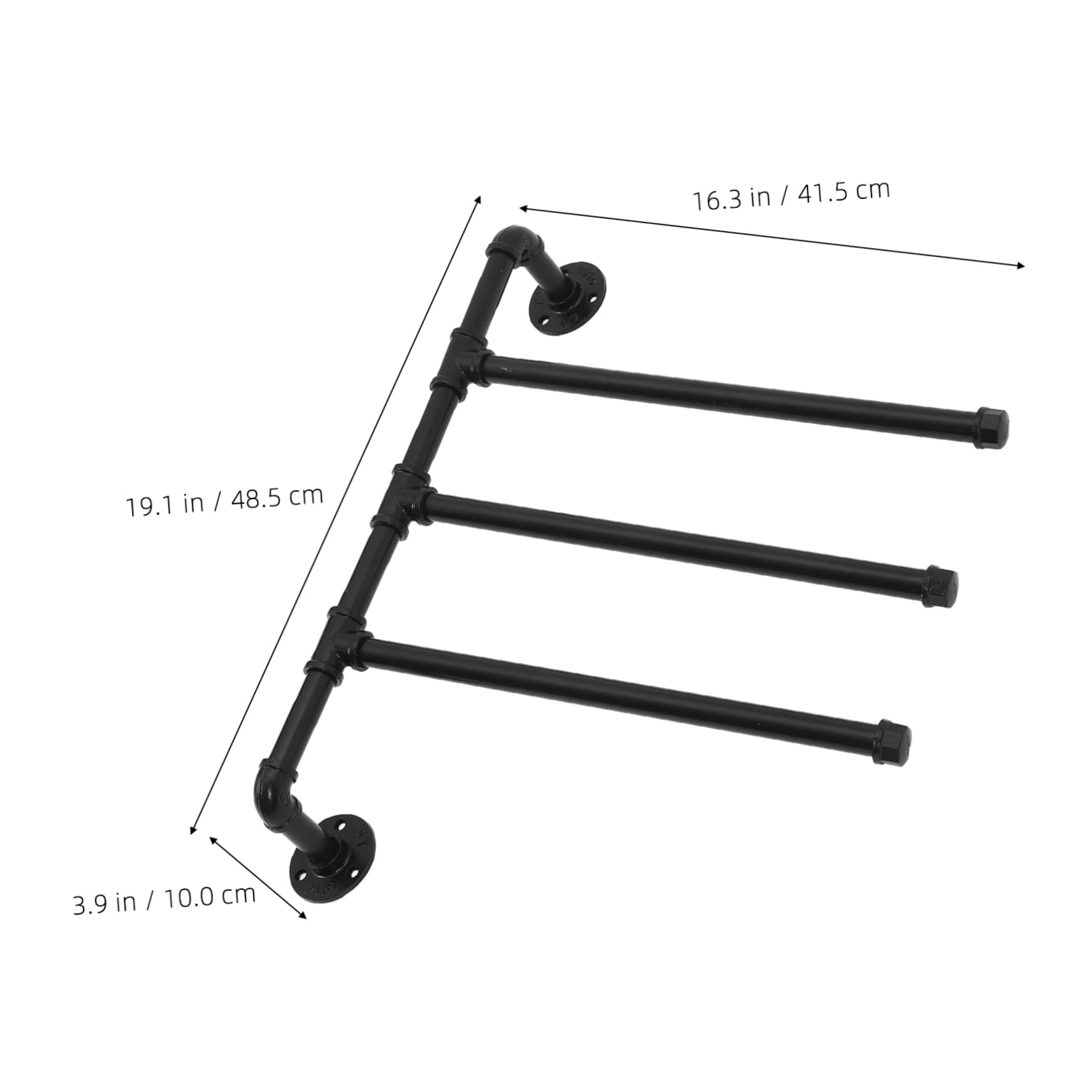 Angoily Rotatable Wall Mount Towel Rack - Swivel Bathroom Towel Holder with Swing Out Design for Hanging Towels & Robes - Perfect for Small Bathrooms, Kitchens & Laundry Rooms