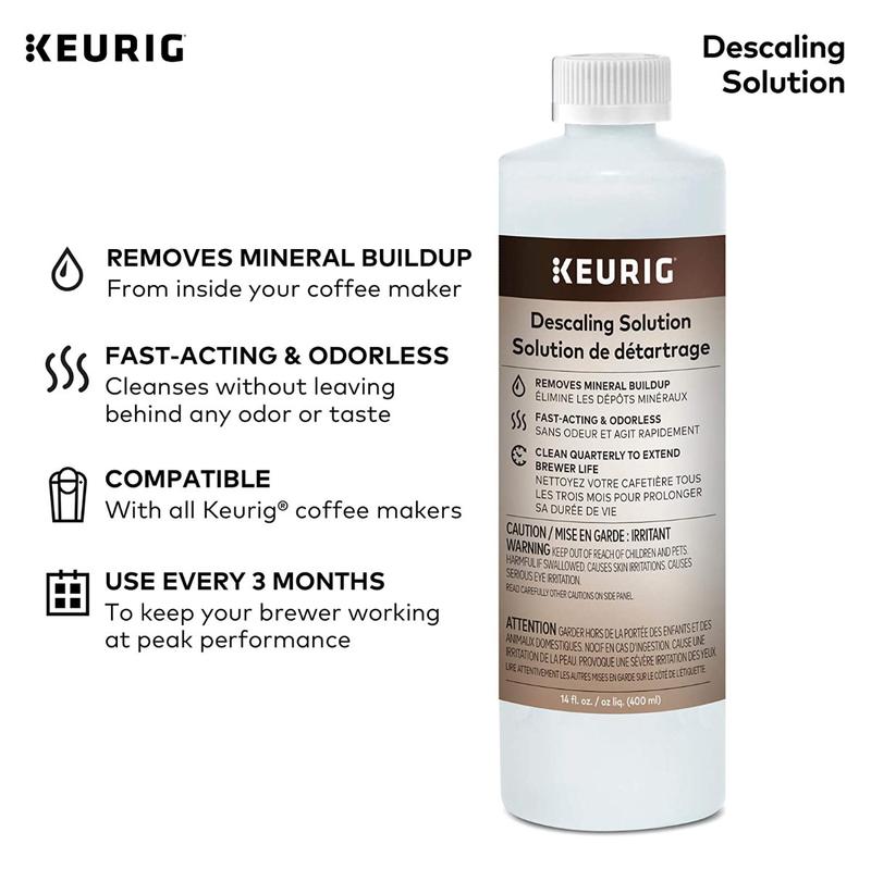 Keurig Descaling Solution KU6040579 - Coffee Maker Cleaner for Keurig K-Cup Brewers | Perfect for Home & Office Use