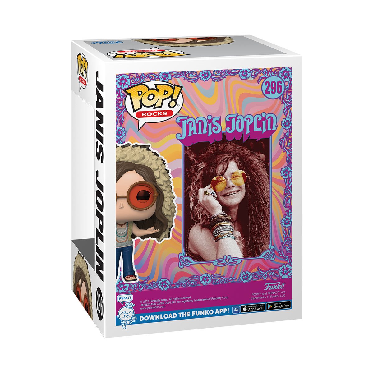 Janis Joplin Funko Pop! Vinyl Figure #296 - Collectible Music Icon Toy for Fans & Decor - Perfect for Bedroom, Office & Gift Giving