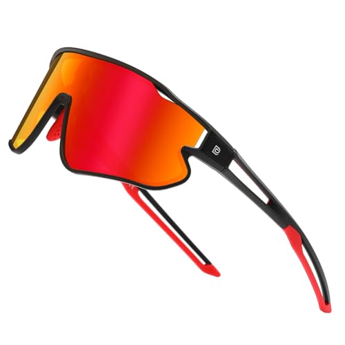 Black Frame Red Temple Revo Red Lens