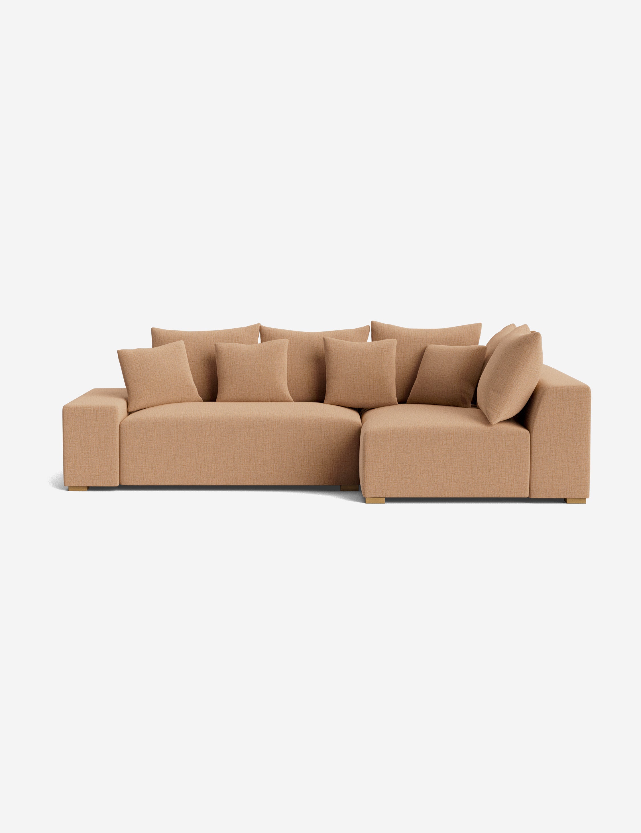 Stylish Clayton Sectional Sofa - Modern L-Shaped Couch for Living Room, Home Theater & Lounge Areas | Comfortable Fabric Upholstery & Spacious Seating