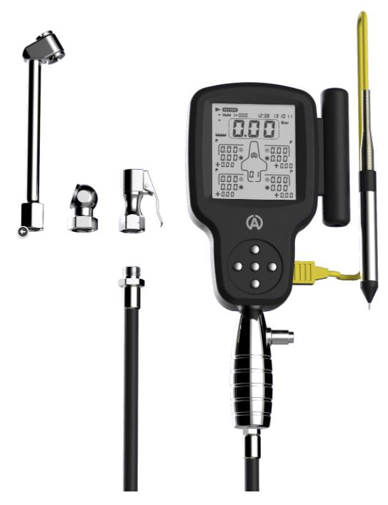 Alfano A1910 TyreControl 2 Wireless Tire Pressure and Temperature Monitoring System - Real-Time Alerts for Cars, Trucks, and RVs