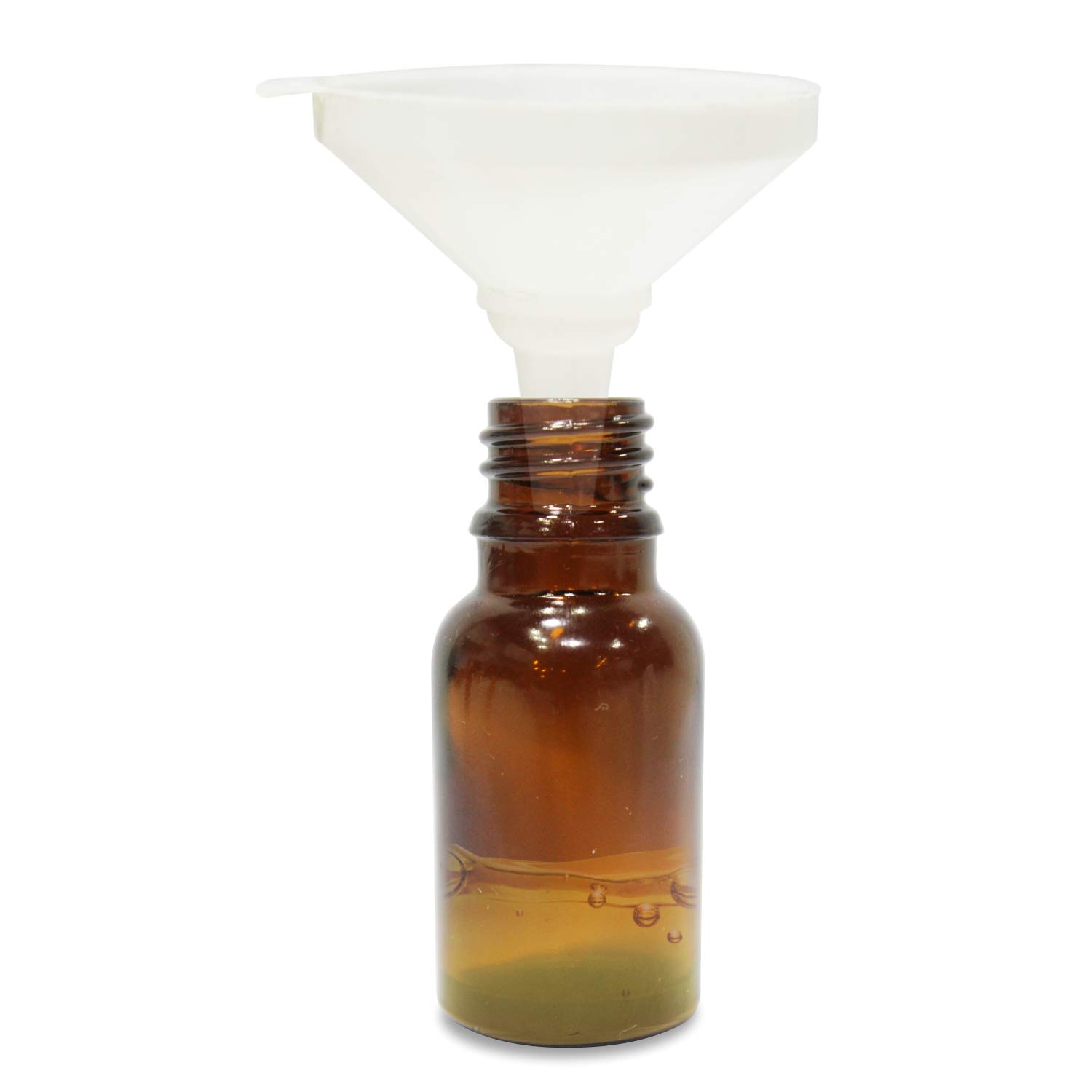 Premium 6-Pack Glass Amber Bottles with Golden Dropper & Funnel (0.50 oz) - Essential Oil Storage, DIY Beauty, Travel-Sized Containers for Aromatherapy & Skincare