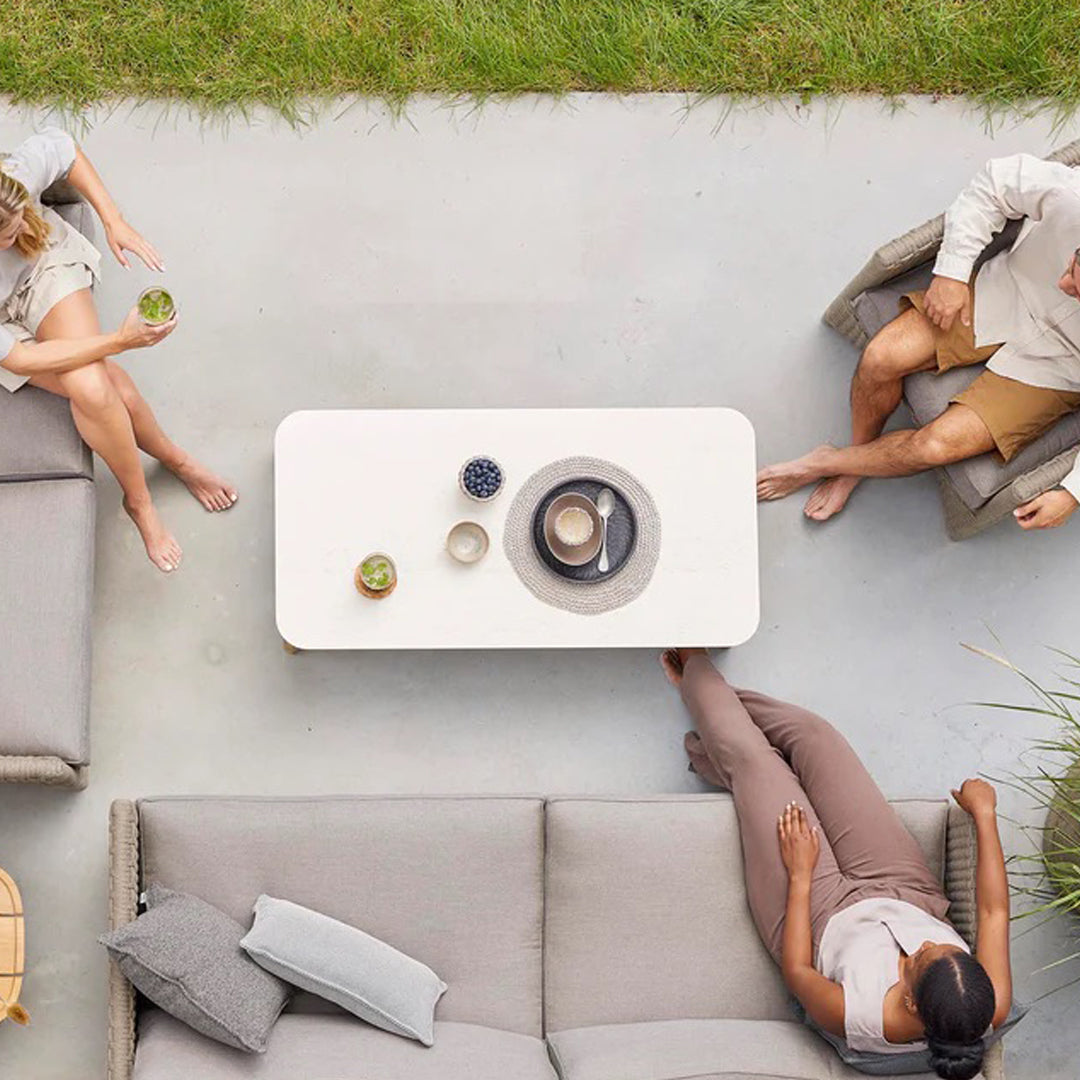 Aspect Outdoor Coffee Table - Durable Rectangular Patio Table for Garden, Poolside & Backyard - Weather-Resistant & Stylish Design