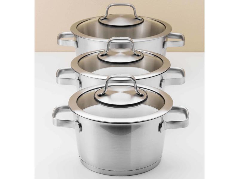 BergHOFF Manhattan 10-Piece 18/10 Stainless Steel Cookware Set - Premium Kitchen Cookware for Induction, Gas & Electric Stoves - Perfect for Home Cooking, Professional Chefs & Restaurant Use