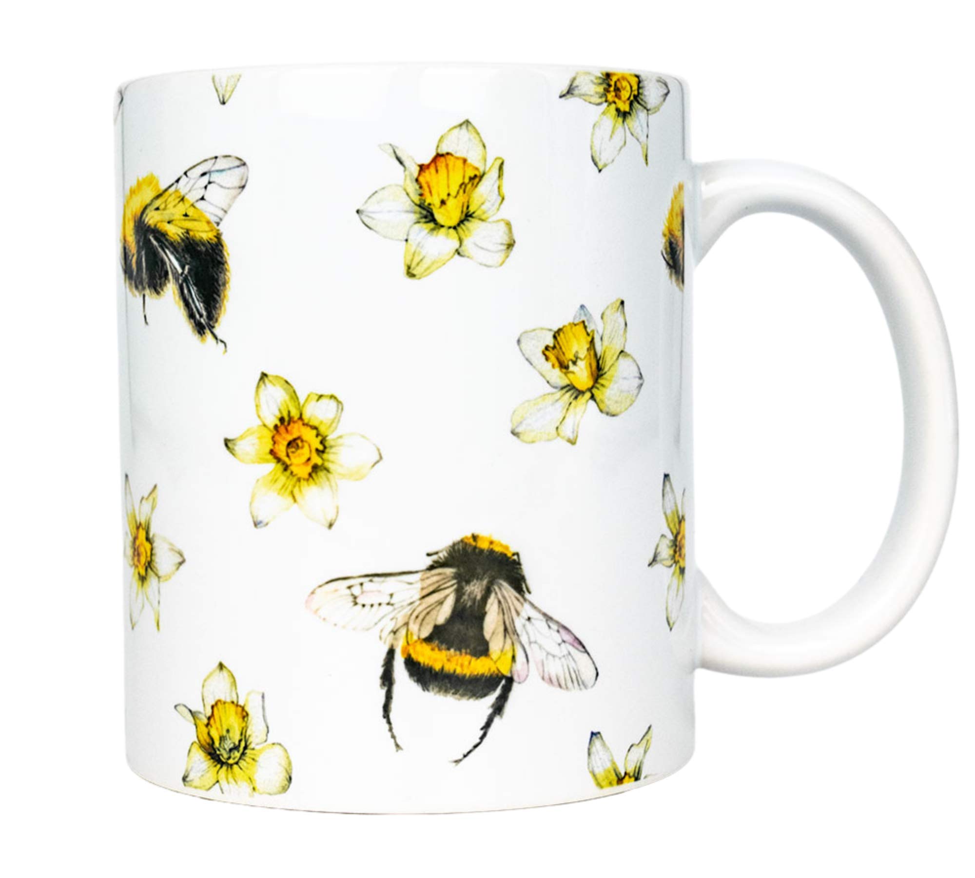 Bumble Bee Coffee Mug - 11oz Ceramic Honey Bee Themed Gift for Women, Bee Lovers & Kitchen Decor - Perfect for Tea, Coffee & Hot Chocolate at Home or Office