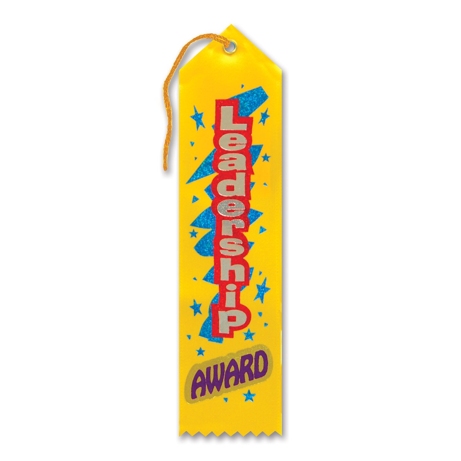 Beistle Leadership Award Ribbon - Premium Quality Recognition Ribbon for Awards Ceremonies, Graduations & Special Events
