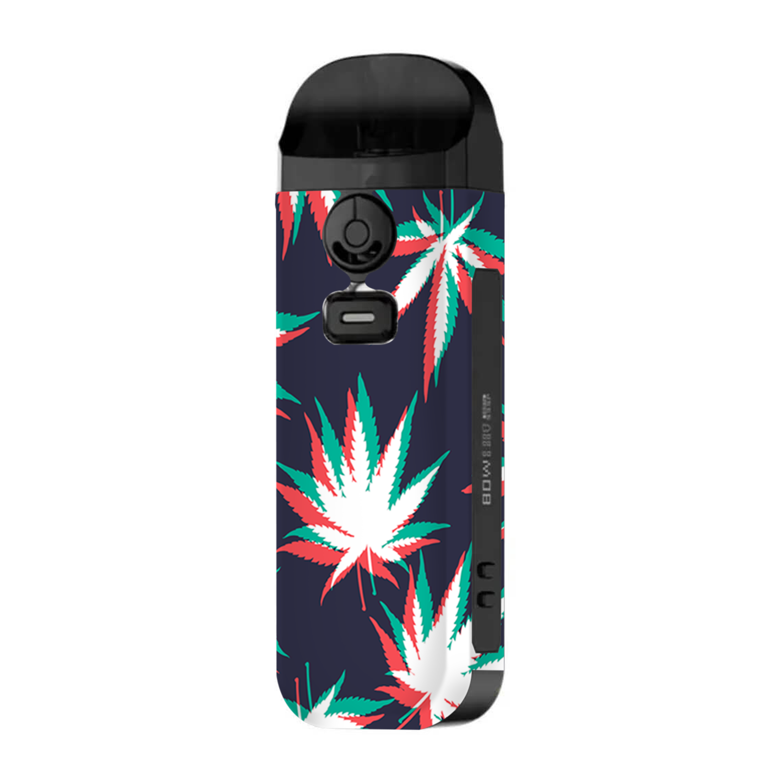 3D Holographic Weed Pot Leaf Skin for Smok Nord 4 Vape - Custom Protective Cover for Smokers & Cannabis Enthusiasts - Perfect for Personalization & Protection