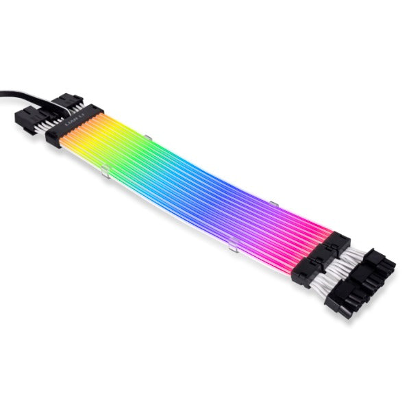 Lian Li Strimer Plus Triple 8 Pin V2 RGB LED Power Extension Cable - Premium Customizable Lighting for PC Builds, Gaming Rigs & Workstations