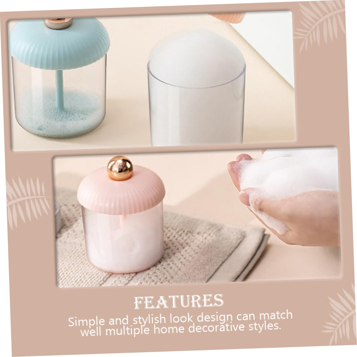 FRCOLOR 4-Piece Skin Care Bubble Foamer Set - Face Wash Foamer, Rich Cream Foamer, Bubble Maker Cup for Bath & Shower | Perfect for Spa, Facial Cleansing & Relaxing Bubble Baths