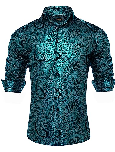 Black Teal Paisley