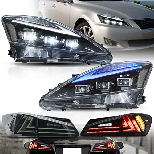 Clear Headlights(Blue DRL)+Smoked Taillights