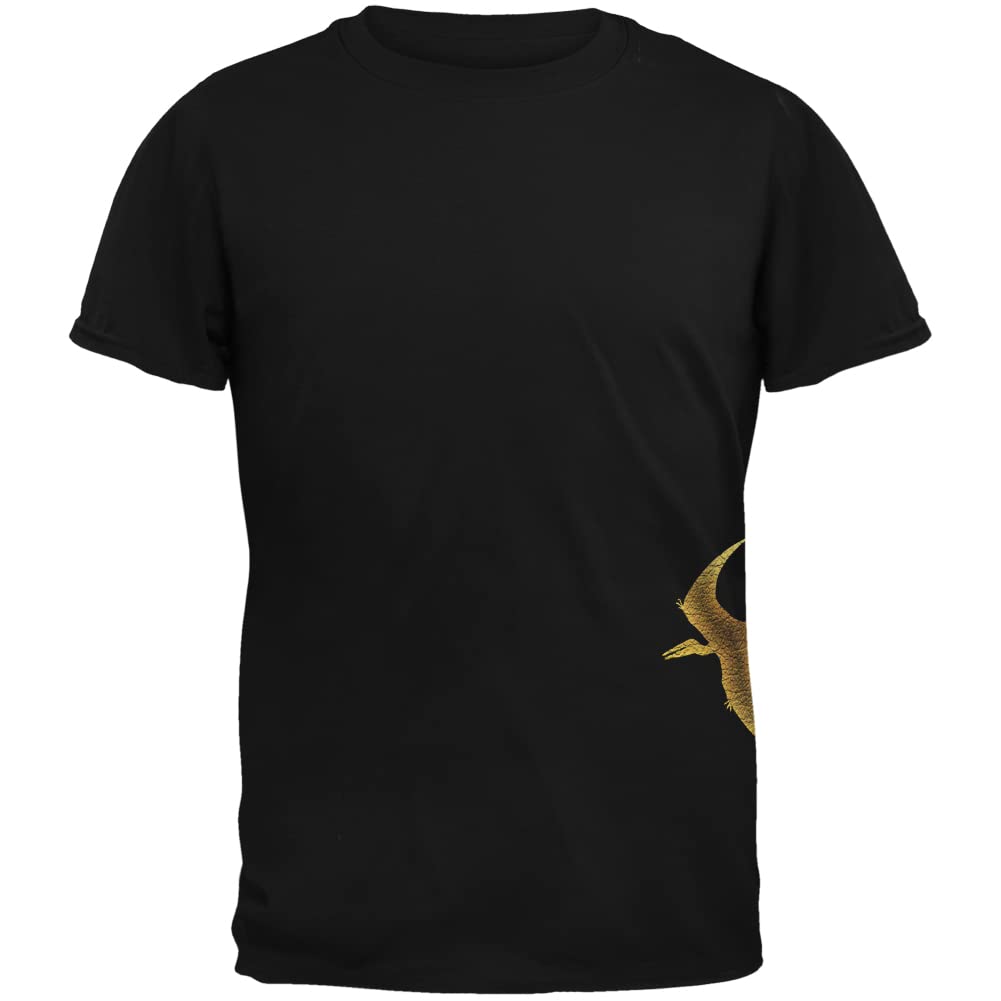 Pterodactyl Dinosaur Distressed Black Youth T-Shirt | Cool Prehistoric Graphic Tee for Boys & Girls | Perfect for School, Playdates & Dinosaur-Themed Parties