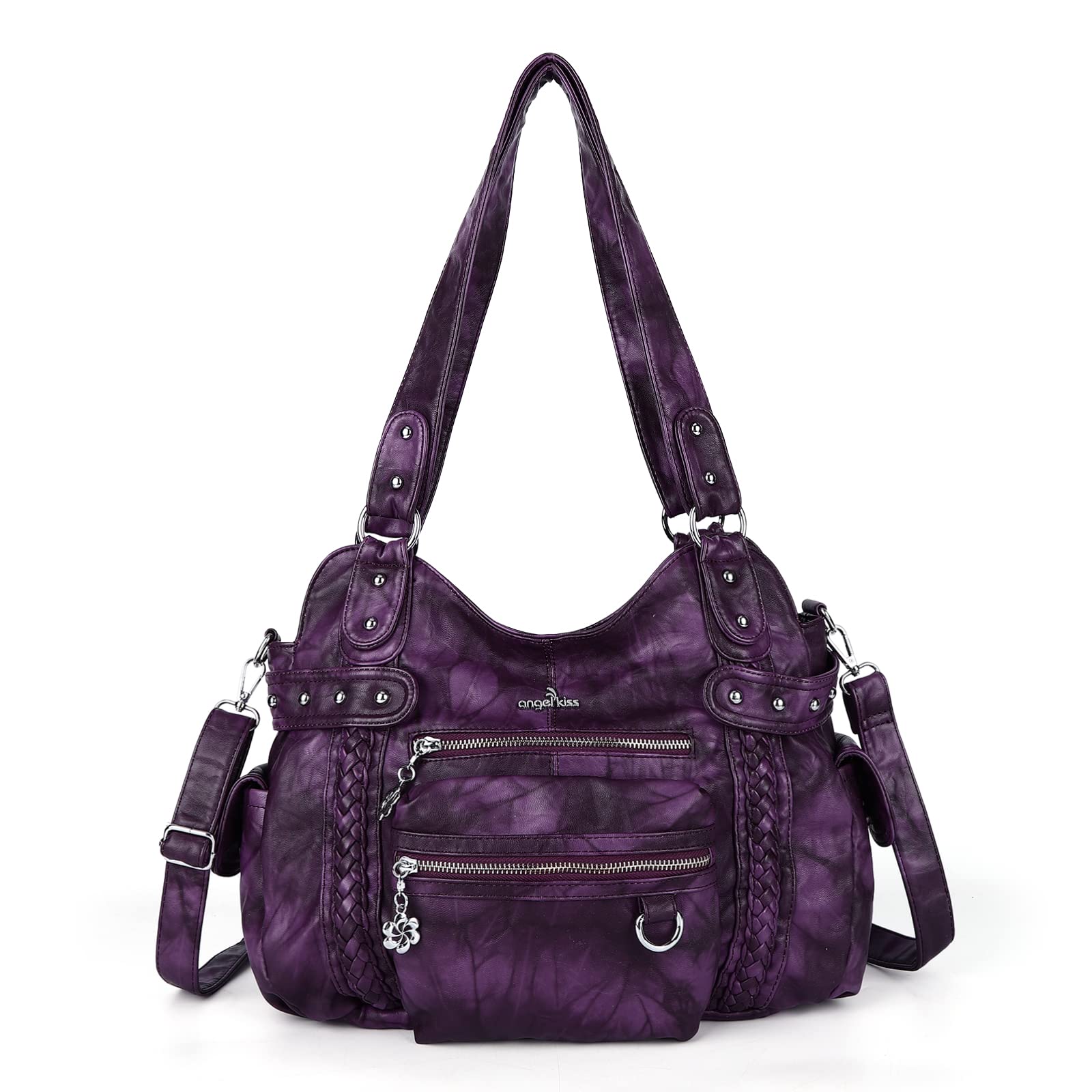 Angel Kiss Hobo Handbags for Women - Soft PU Leather Shoulder Bags & Ladies Purses - Perfect for Work, Travel and Everyday Use