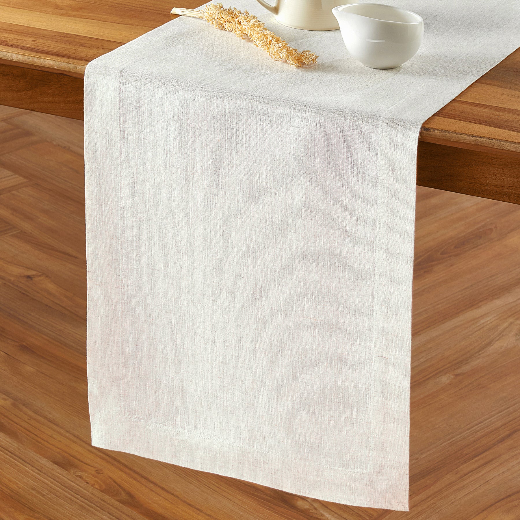 Sonoma Table Runner - Elegant Cotton Linen Dining Table Decor for Thanksgiving, Christmas & Wedding - Perfect for Holiday Home Decor & Party Settings