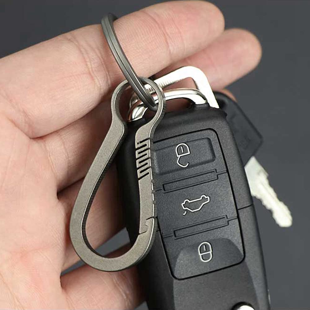 Titanium Carabiner Key Chain - Quick Release for Men & Women - Outdoor & Travel