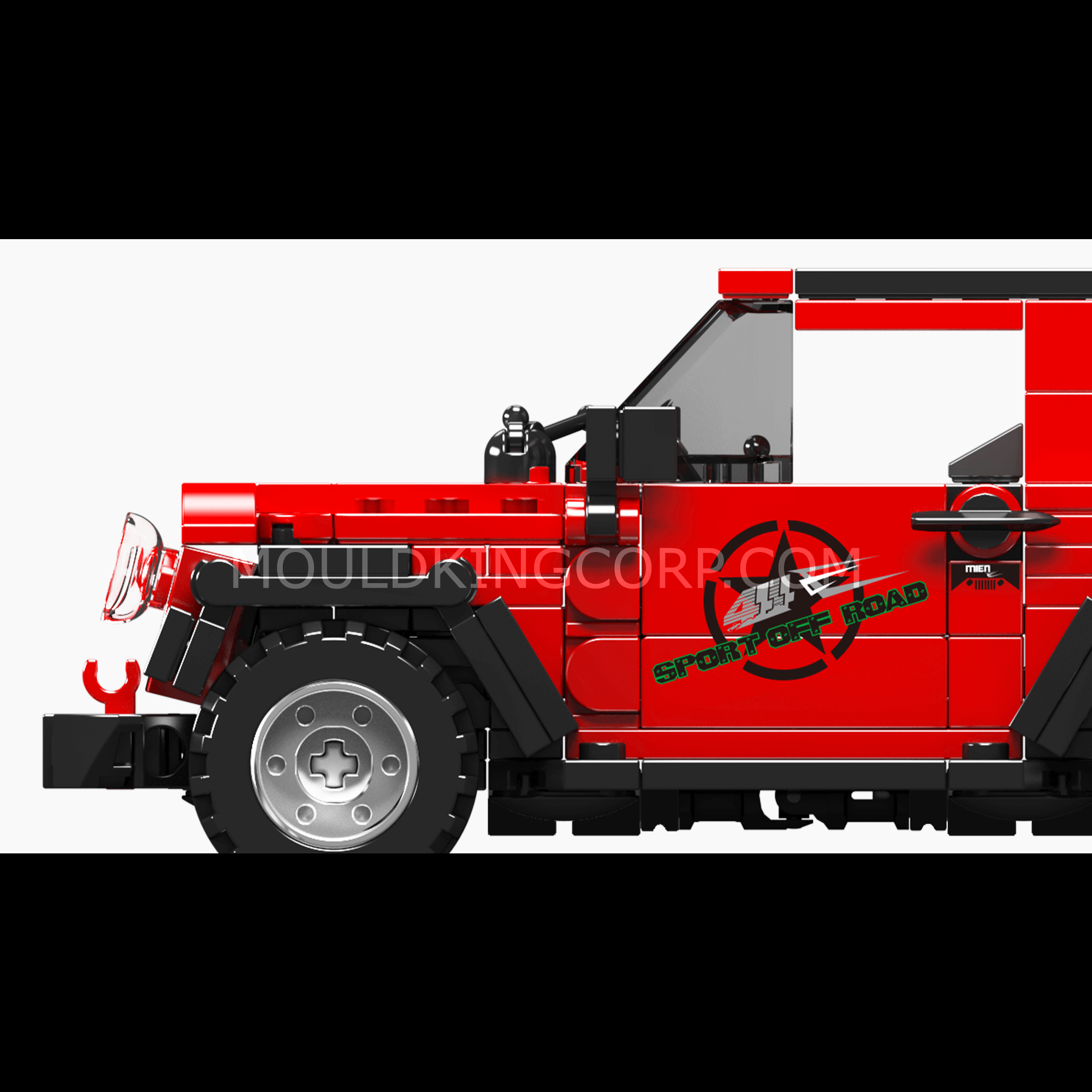 Mould King 27058 Wrangler Off-Road Vehicle Building Set - 414 PCS DIY Model Car Kit for Adults & Teens | Perfect for Collectors, Home Decoration & Creative Play
