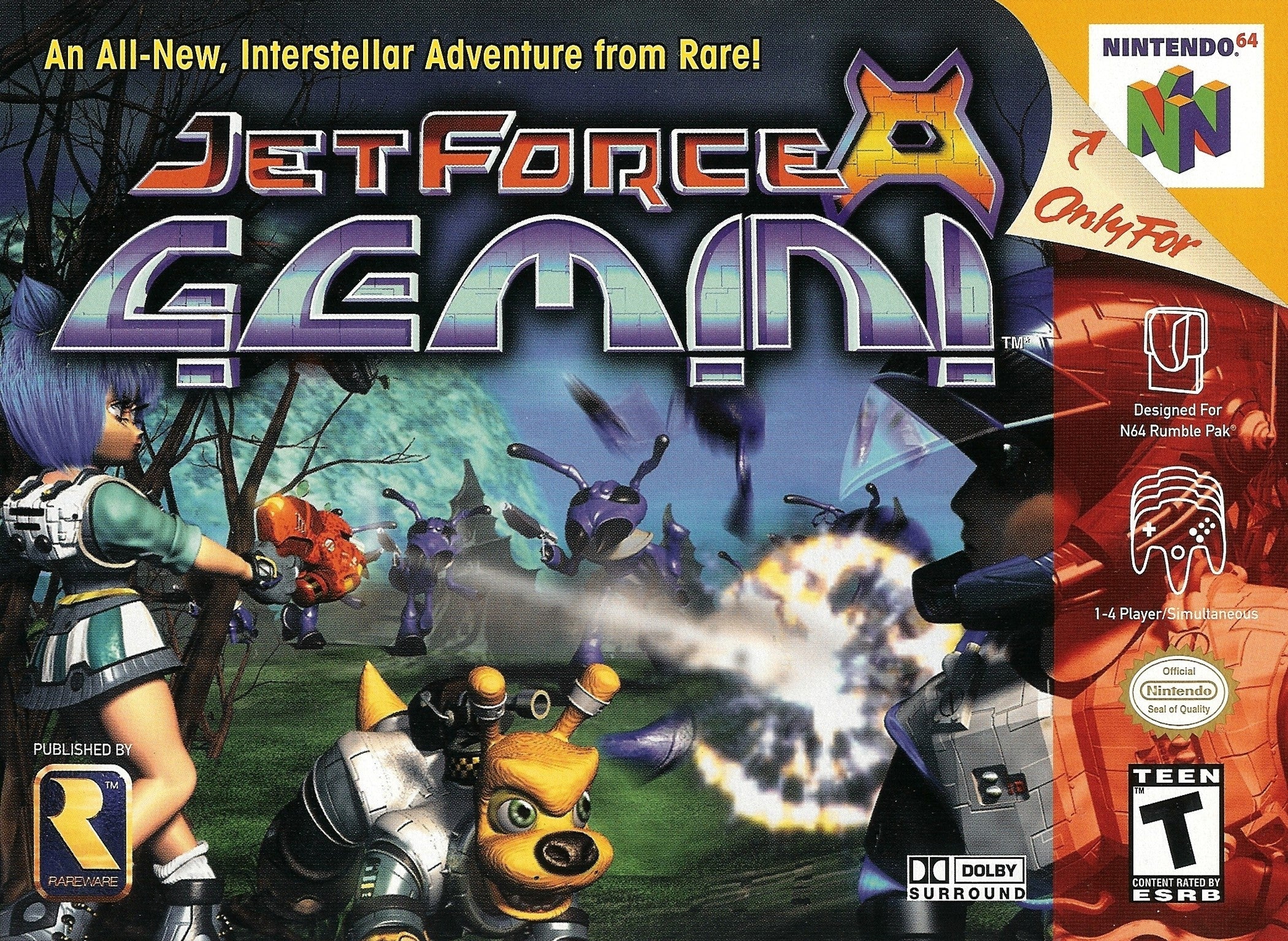 Jet Force Gemini - Classic Nintendo 64 Action-Adventure Game | Retro Gaming Collectible | Perfect for Nostalgic Gamers & N64 Enthusiasts | Great for Gaming Nights & Retro Collections