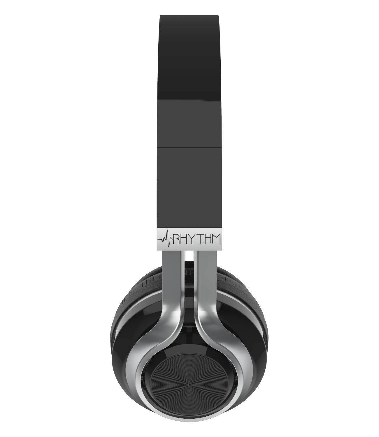 Aduro Resonance Wireless Over-Ear Headphones with Mic - Foldable, Rechargeable Bluetooth Headset for Work, Travel & Gaming (Black/Silver) - Perfect for Office, Commuting & Home Entertainment
