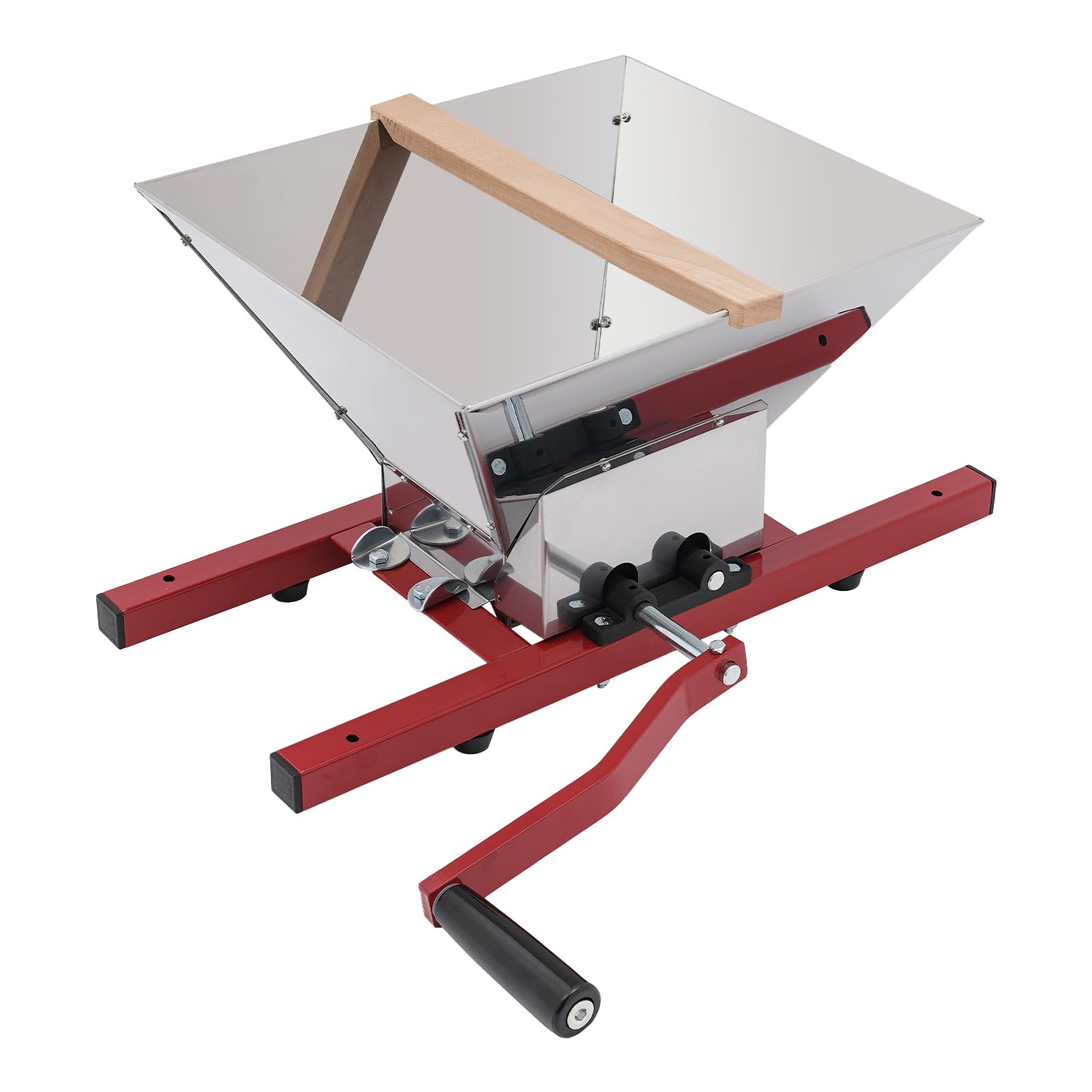 Premium 7L/1.8Gal Heavy Duty Fruit Wine Crusher Press - Manual Apple Grape Berries Juice Maker for Cider & Wine Making | Perfect for Home Brewing, Harvest Season & DIY Beverages