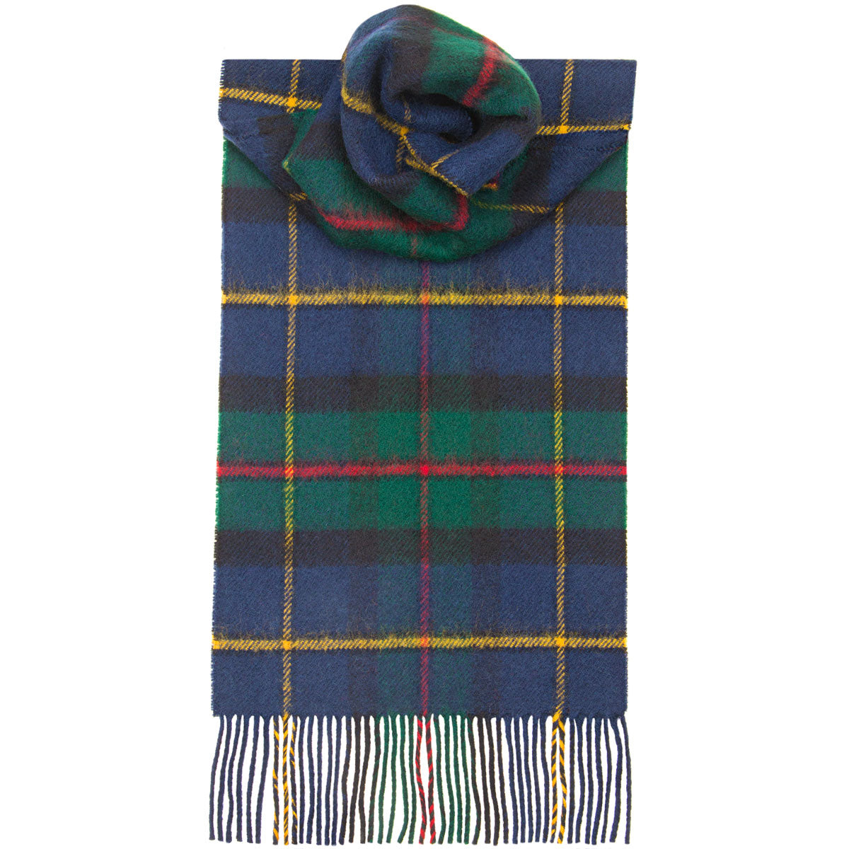 MacLeod of Harris Modern Tartan Scarf - Premium Wool Plaid Wrap for Men & Women - Perfect for Winter Fashion, Scottish Heritage Events & Outdoor Activities