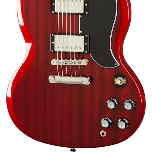 Epiphone SG Standard 60s Electric Guitar - Vintage Cherry Finish | Classic Rock & Blues Guitar for Stage & Studio Performances