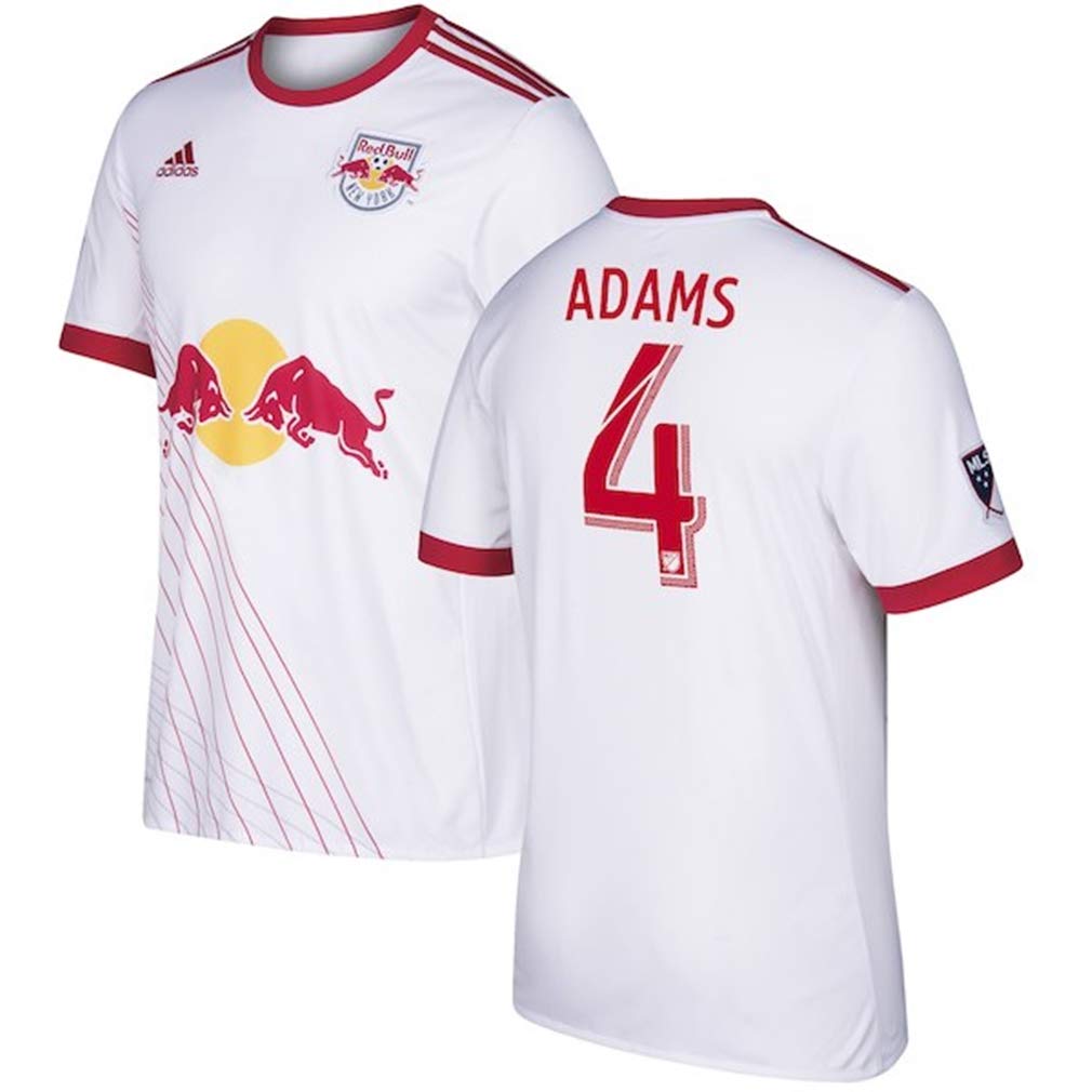 Official Red Bulls 2018 Home Jersey - Tyler Adams #4 - Authentic Adult Soccer Jersey for Men - Perfect for Games, Training & Fan Support