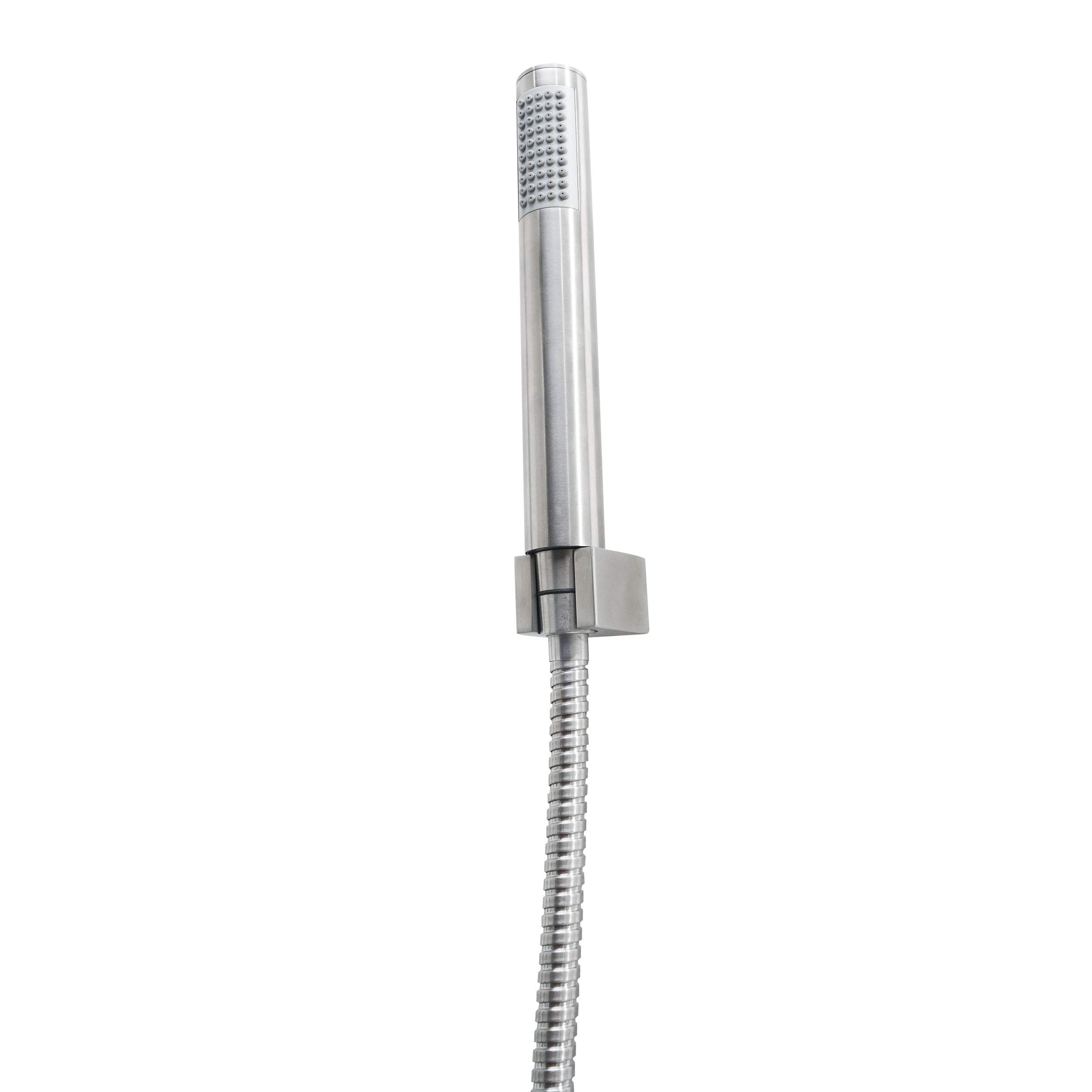 Boann Spa 304 Stainless Steel Shower System with Adjustable Rainfall Showerhead & Handheld Shower - Complete Bathroom Set with Tub Spout for Luxurious Spa Experience at Home