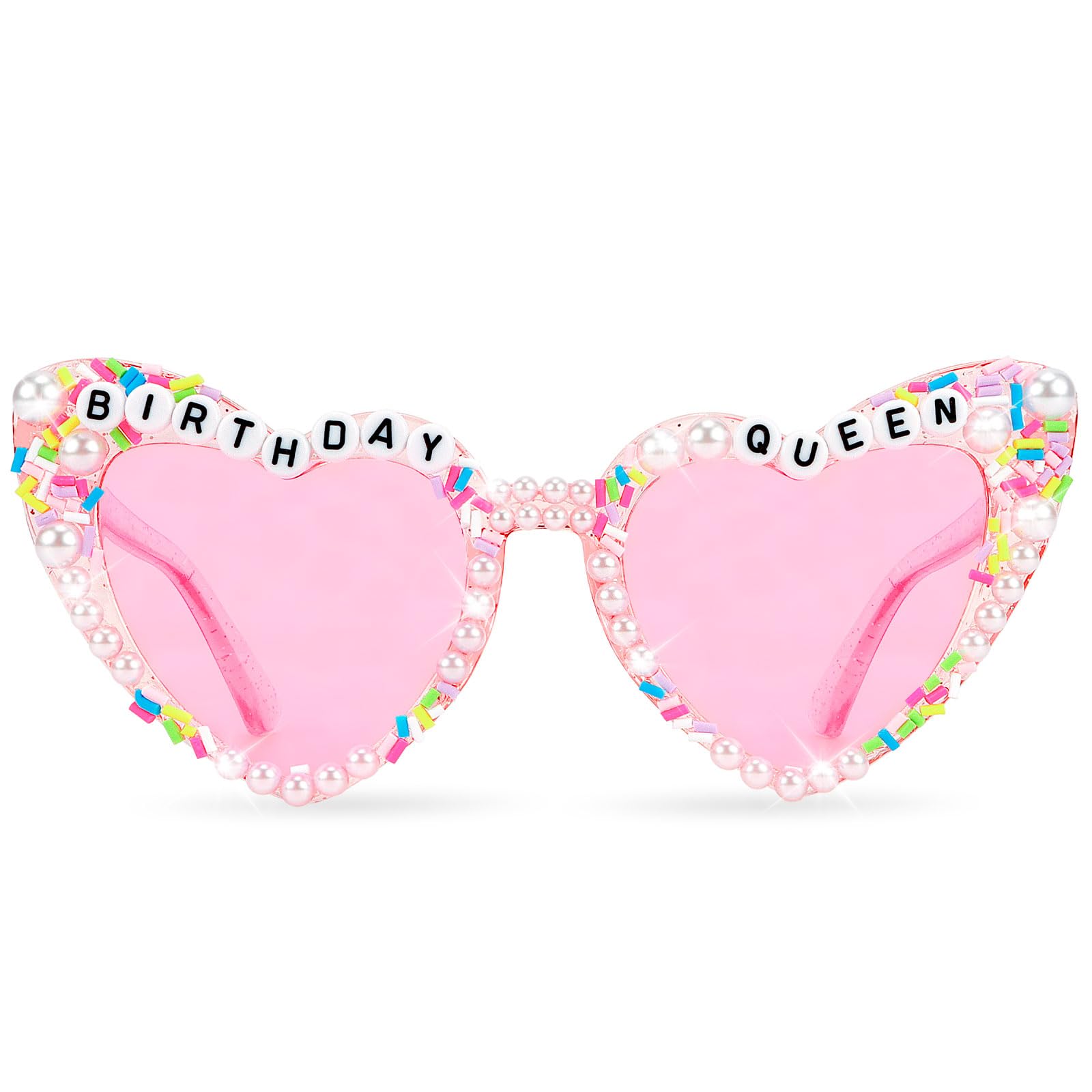 Tiebax Birthday Queen Sunglasses for Women & Girls - Fun Birthday Party Accessories for Celebrations, Bachelorette Parties & Festive Events