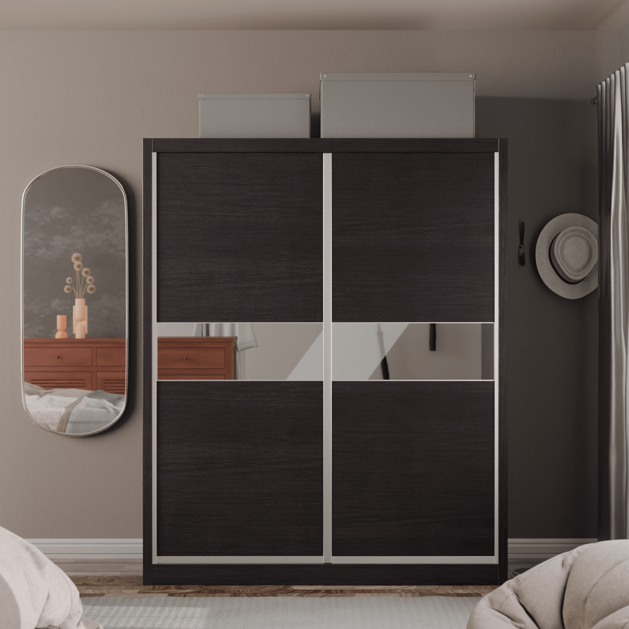 Modolva W01 Modular Wardrobe - Customizable Closet System for Bedroom & Closet Organization - Perfect for Small Spaces & Home Storage Solutions