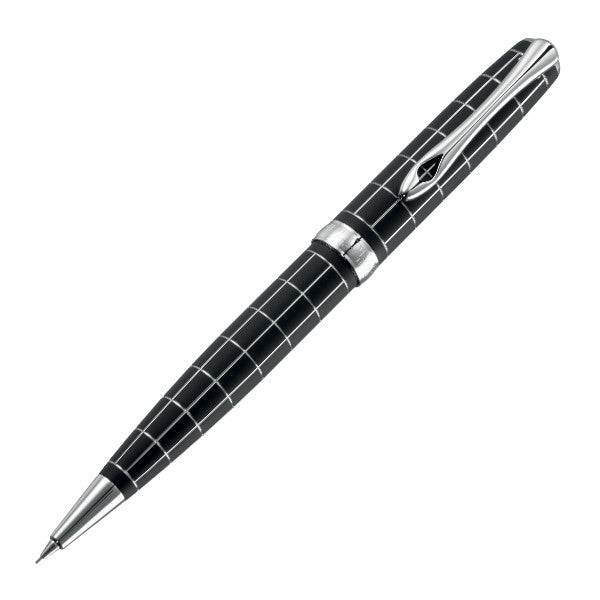 Diplomat Excellence A Plus Rhomb Guilloché Black Fountain Pen - Premium Writing Instrument for Business, Calligraphy & Gift Giving