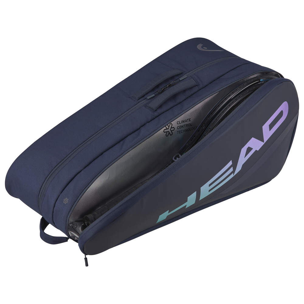 Head Tour L 9 Tennis Racquet Bag (Navy) - Premium Tennis Gear for Players & Coaches - Perfect for Tournaments, Practice & Travel