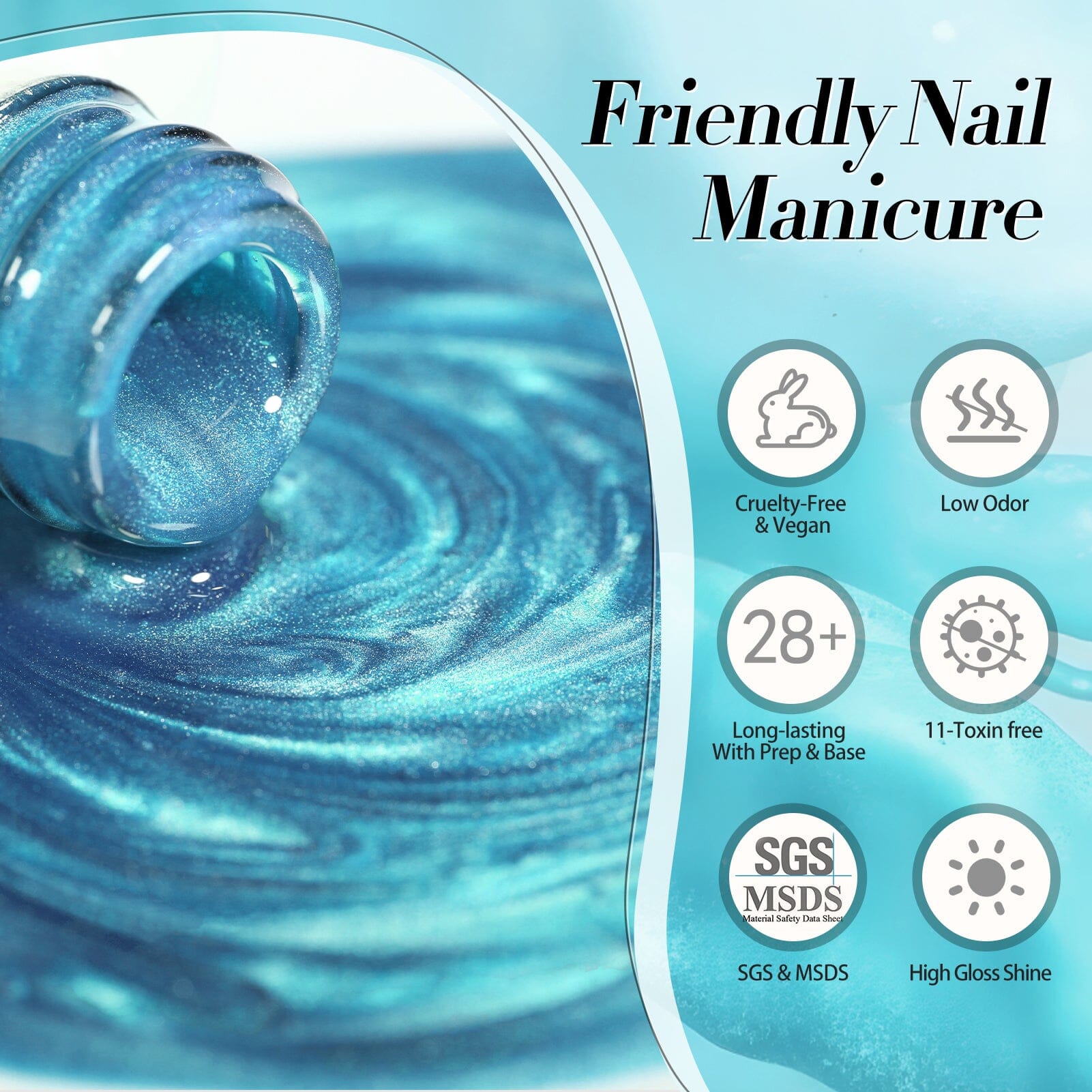 Blue Glass Cat Magnetic Gel Polish - 15ml MY72 Blue Lover Nail Art Kit for Home & Salon Manicure - Perfect for DIY Nails, Special Occasions & Gift Giving
