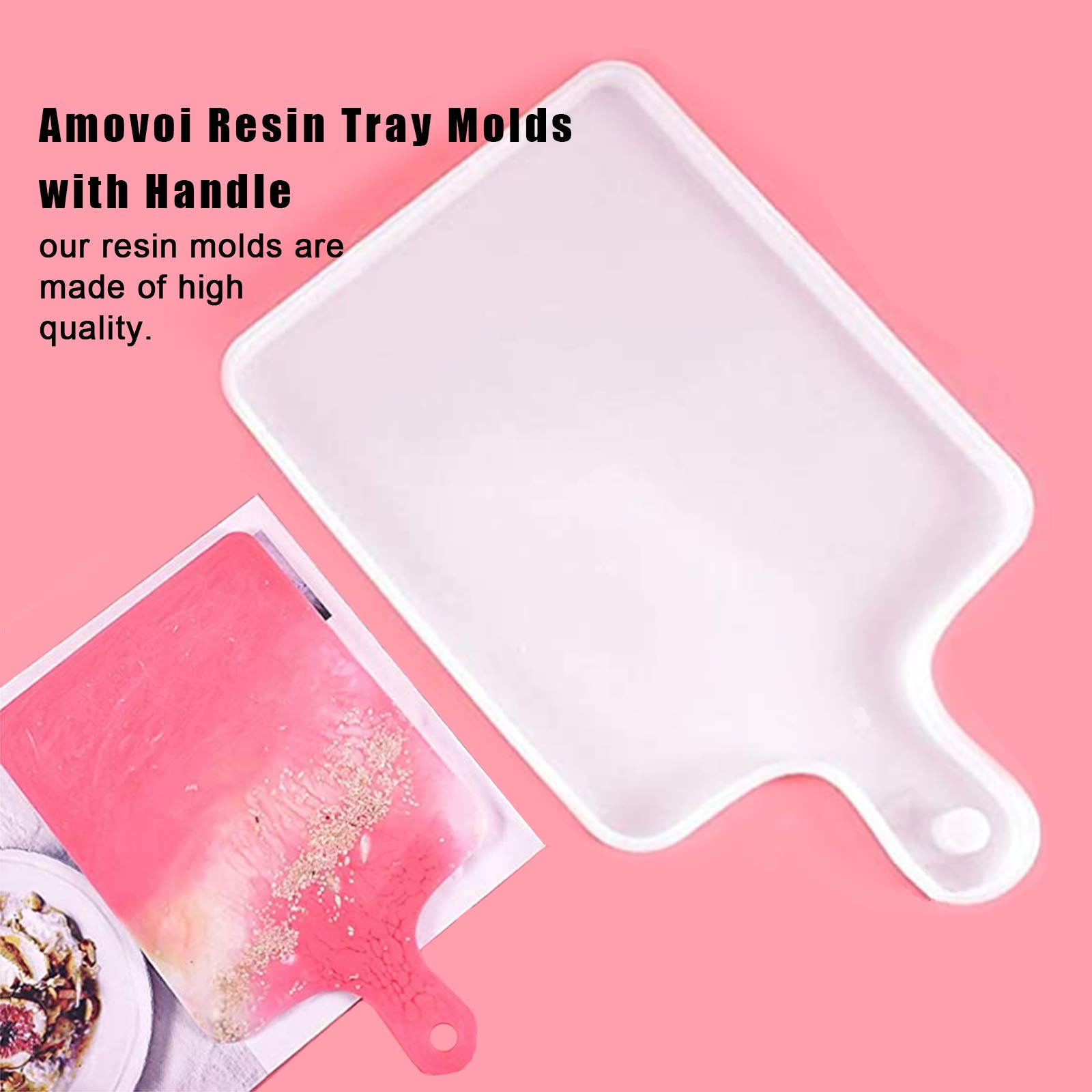 Premium Silicone Molds for Resin Crafts - DIY Epoxy Serving Tray & Board Molds - Perfect for Home Decor, Kitchenware & Gift Making - Ideal for Wedding, Party & Holiday Decorations