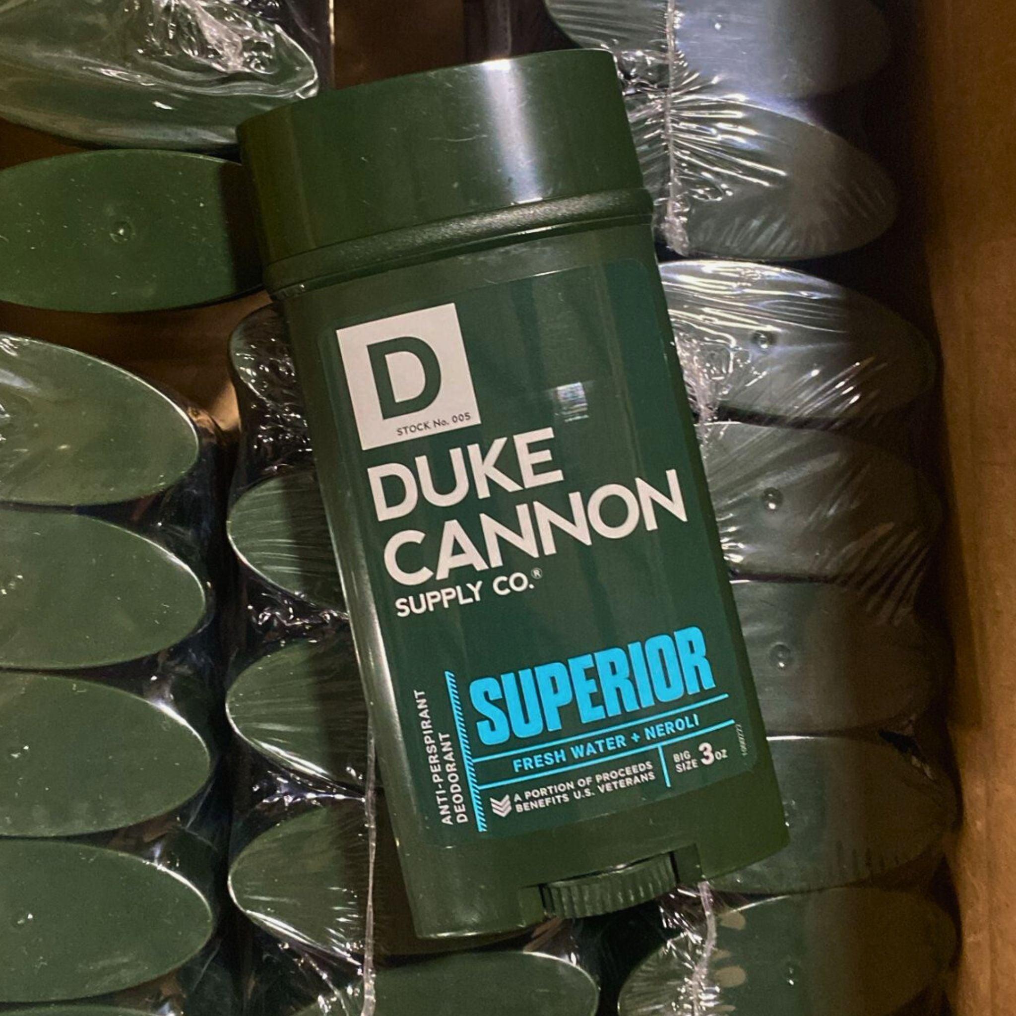 Duke Cannon Supply Co. Superior Fresh Water & Neroli Scent Anti-Perspirant Deodorant - 35 Pack | Long-Lasting Odor Protection for Men | Gym, Work & Outdoor Activities