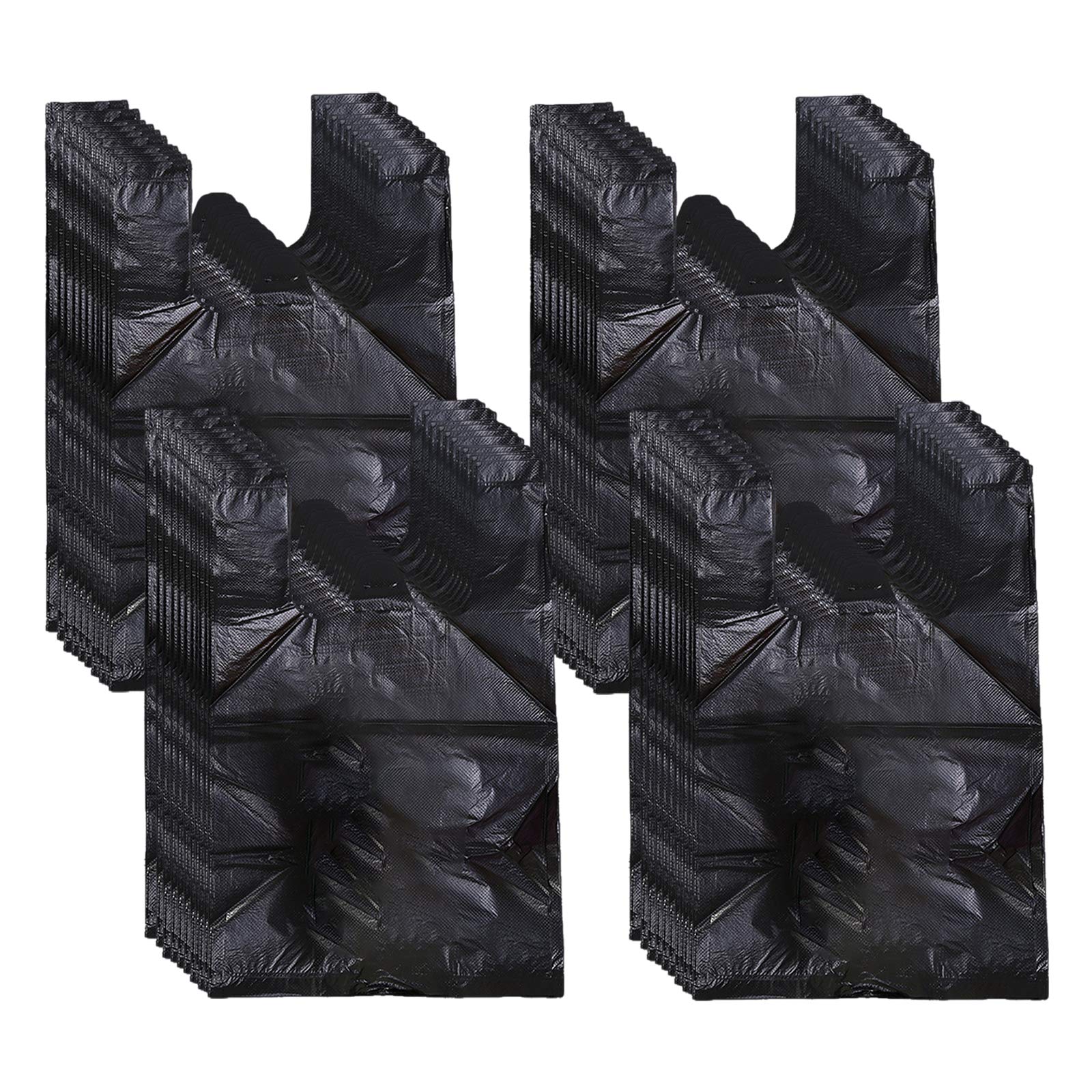 400pcs Sanitary Napkin Disposal Bags with Handles | Women's Personal Hygiene Waste Bags | Feminine Product Storage | Travel & Home Use (Black)