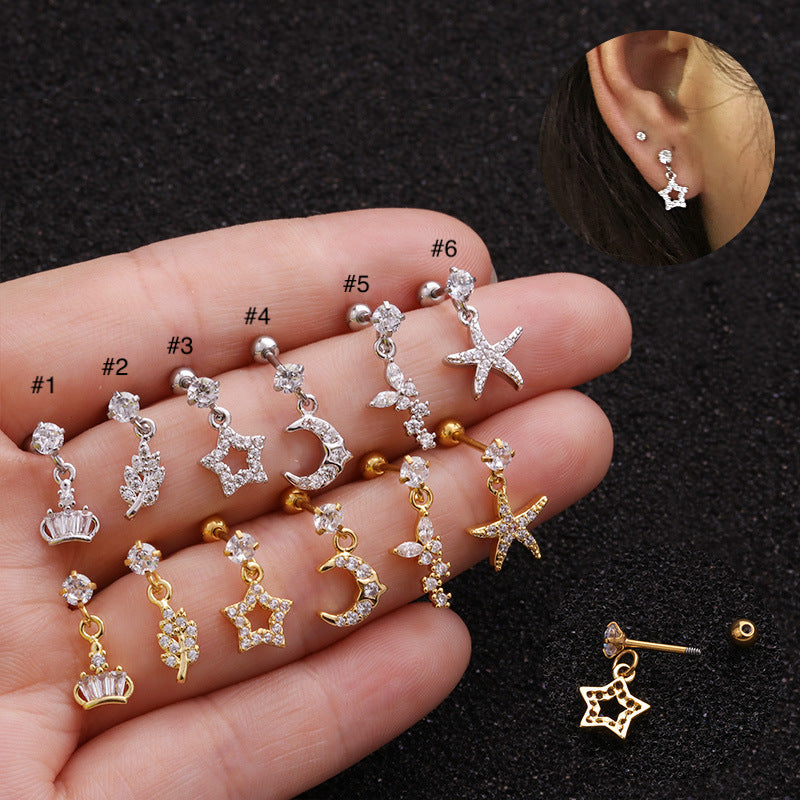 20G Cartilage Tiny Stud Earrings for Conch Tragus Helix - Hypoallergenic Surgical Steel Body Jewelry | Perfect for Daily Wear, Piercing Healing & Fashion Accessories