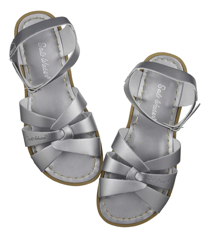 Original Saltwater Pewter Sandals for Adults - Comfortable Beach & Casual Walking Sandals for Women & Men - Perfect for Summer, Vacation & Outdoor Activities