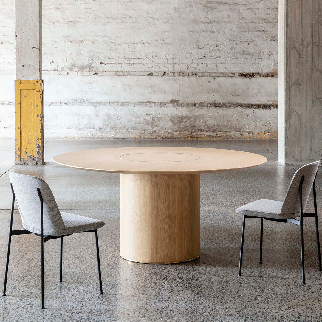 Modern Crawford Dining Table - Solid Wood Kitchen Table for 6 - Perfect for Family Dinners & Entertaining Guests