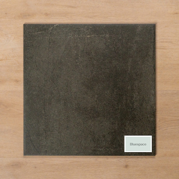 Premium Burleigh Charcoal Porcelain Tile with Cushioned Edge - 450x450mm - Durable & Stylish Flooring for Kitchens, Bathrooms & Outdoor Patios