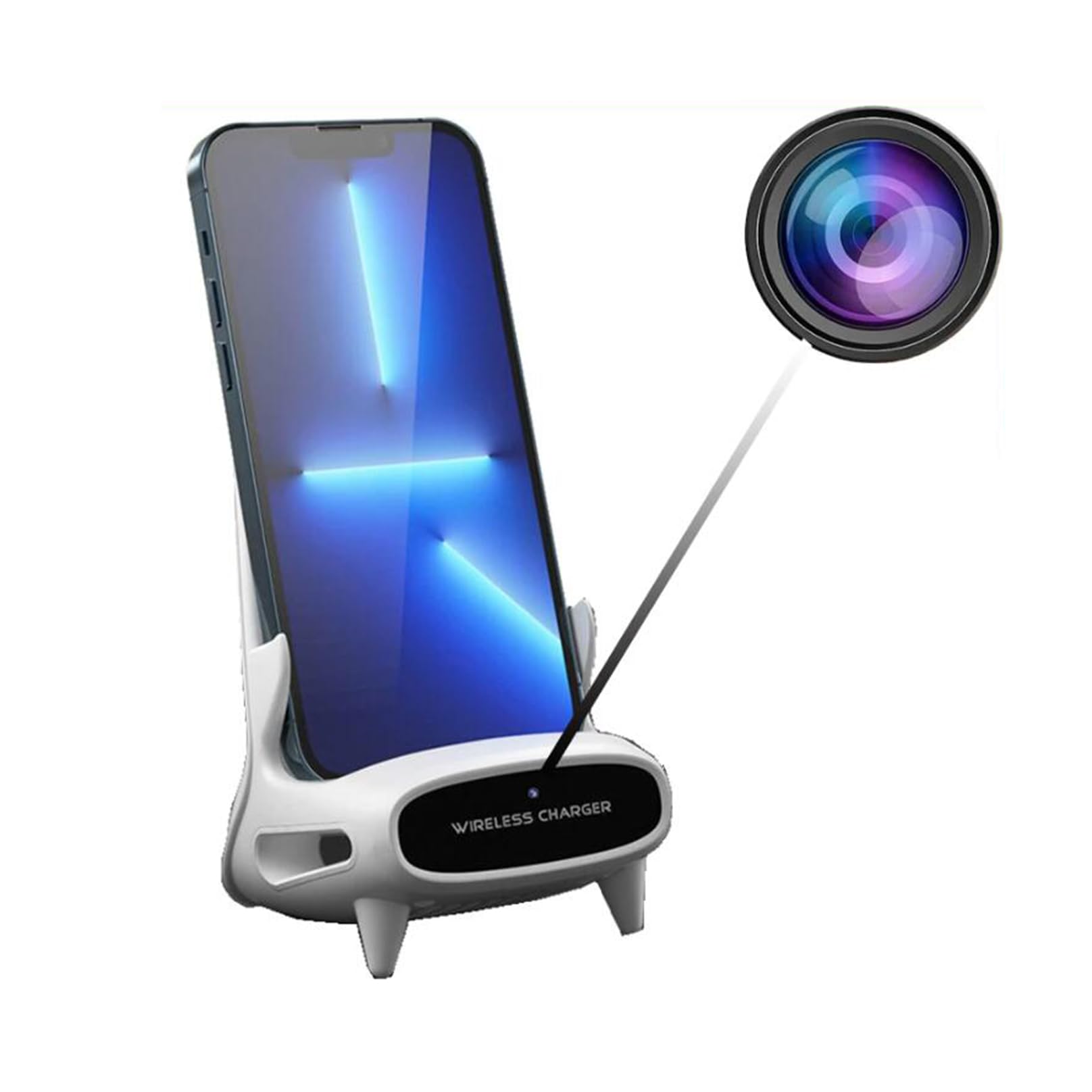 BTURYT Wireless Mini Bracket Charger for Camera - Full HD 1080p WiFi Remote Control with DVR | Home Security Monitoring for Indoor/Outdoor Use