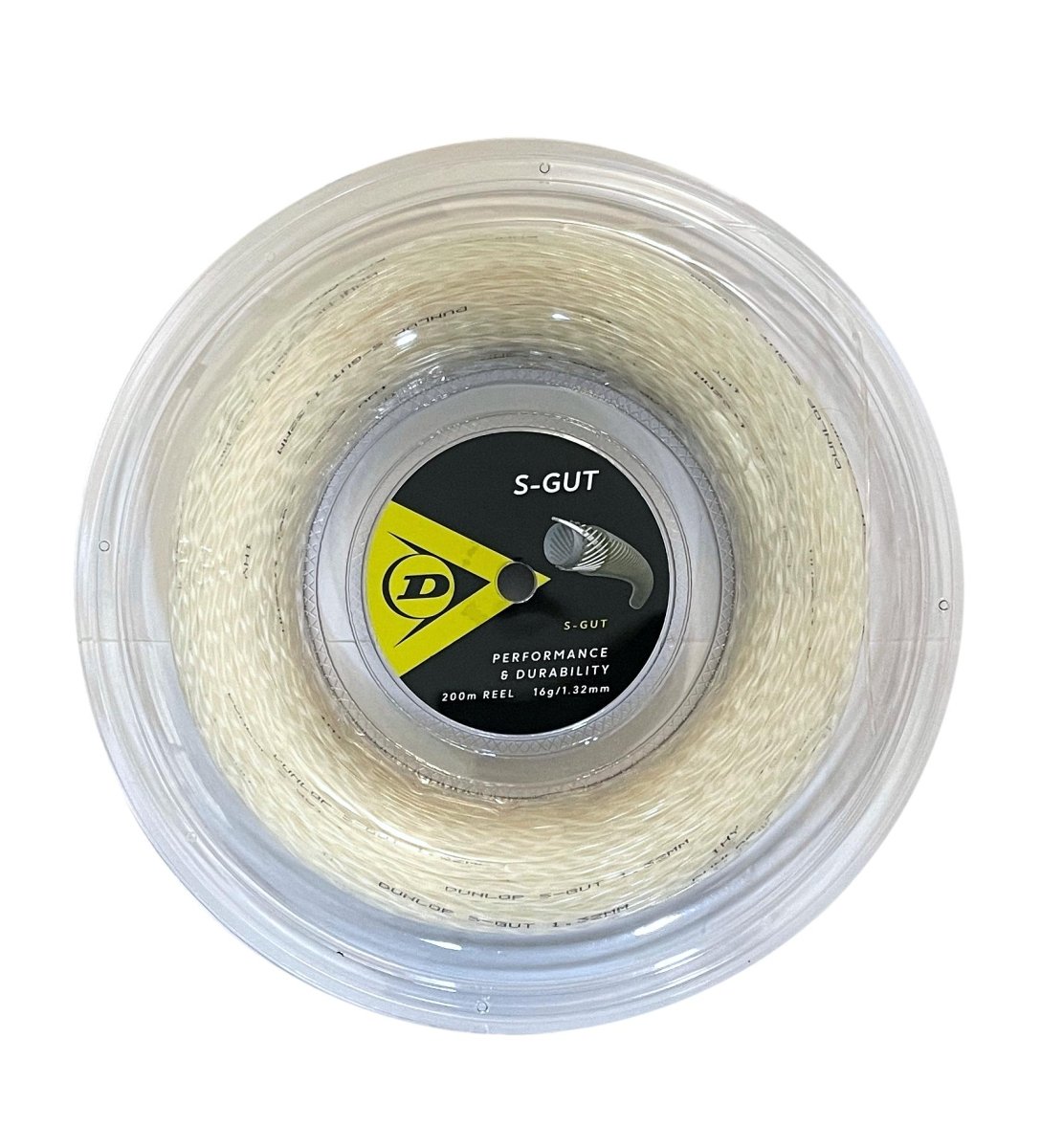 Dunlop Synthetic Gut 16 Tennis String Reel - Premium Nylon Strings for Tennis Rackets | Perfect for Recreational & Competitive Players | Great for Training & Match Play